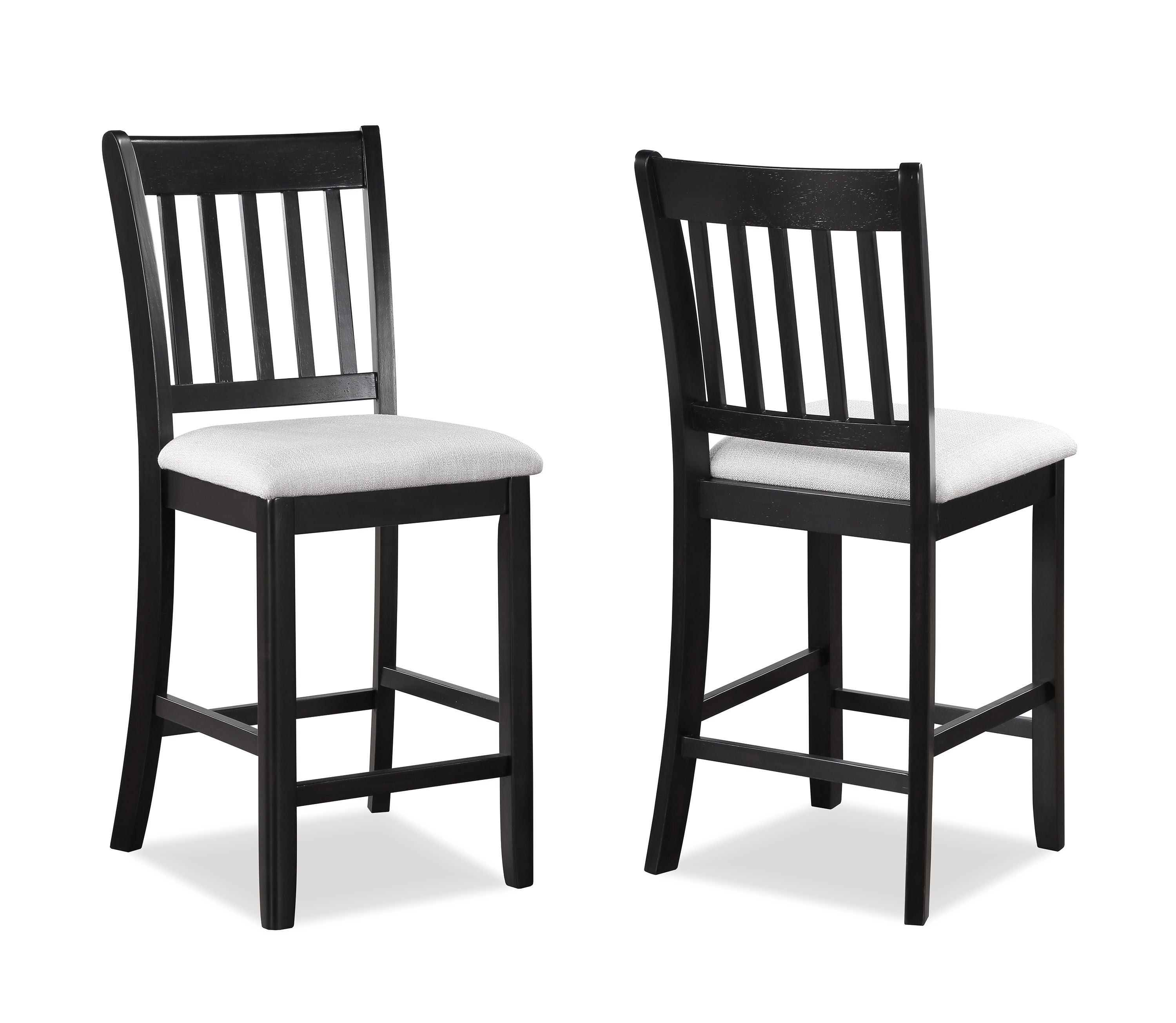 Salvador - 5 Piece Counter Height Set - Charcoal / White
