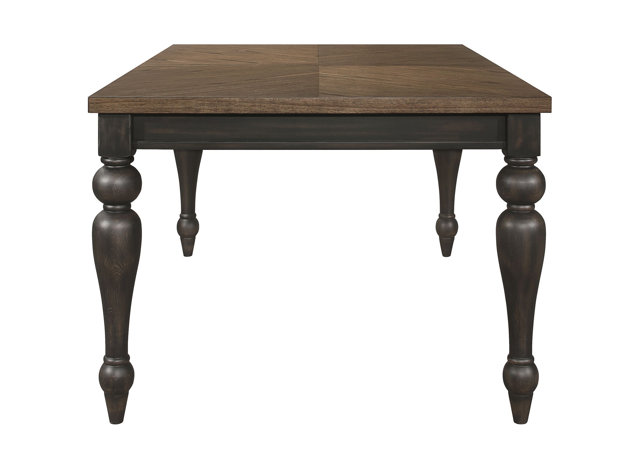 Hilara - Dining Table (18 Leaf) - Charcoal / Nutmeg