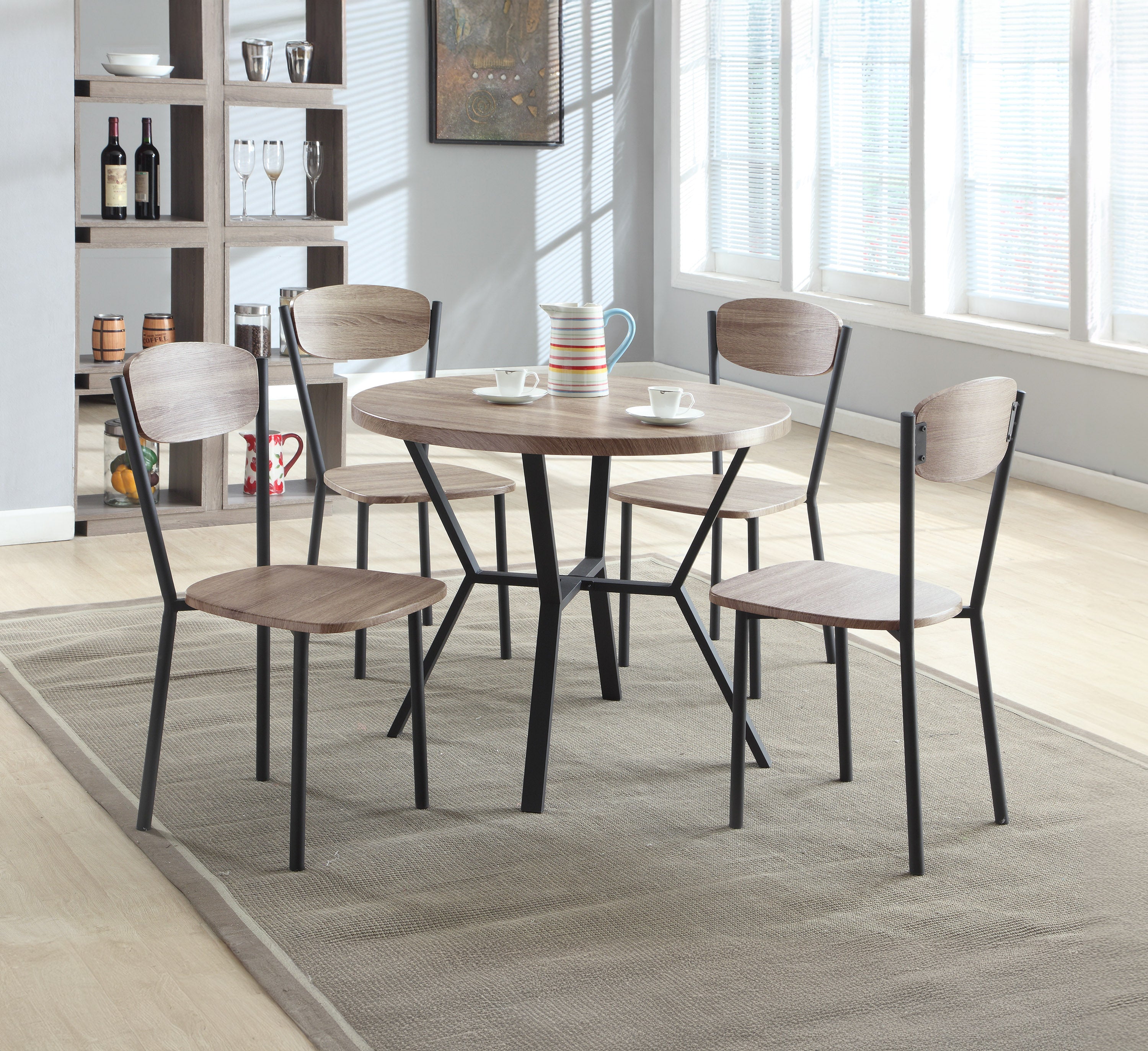 BLAKE 5-PK ROUND DINING TABLE/CHAIR