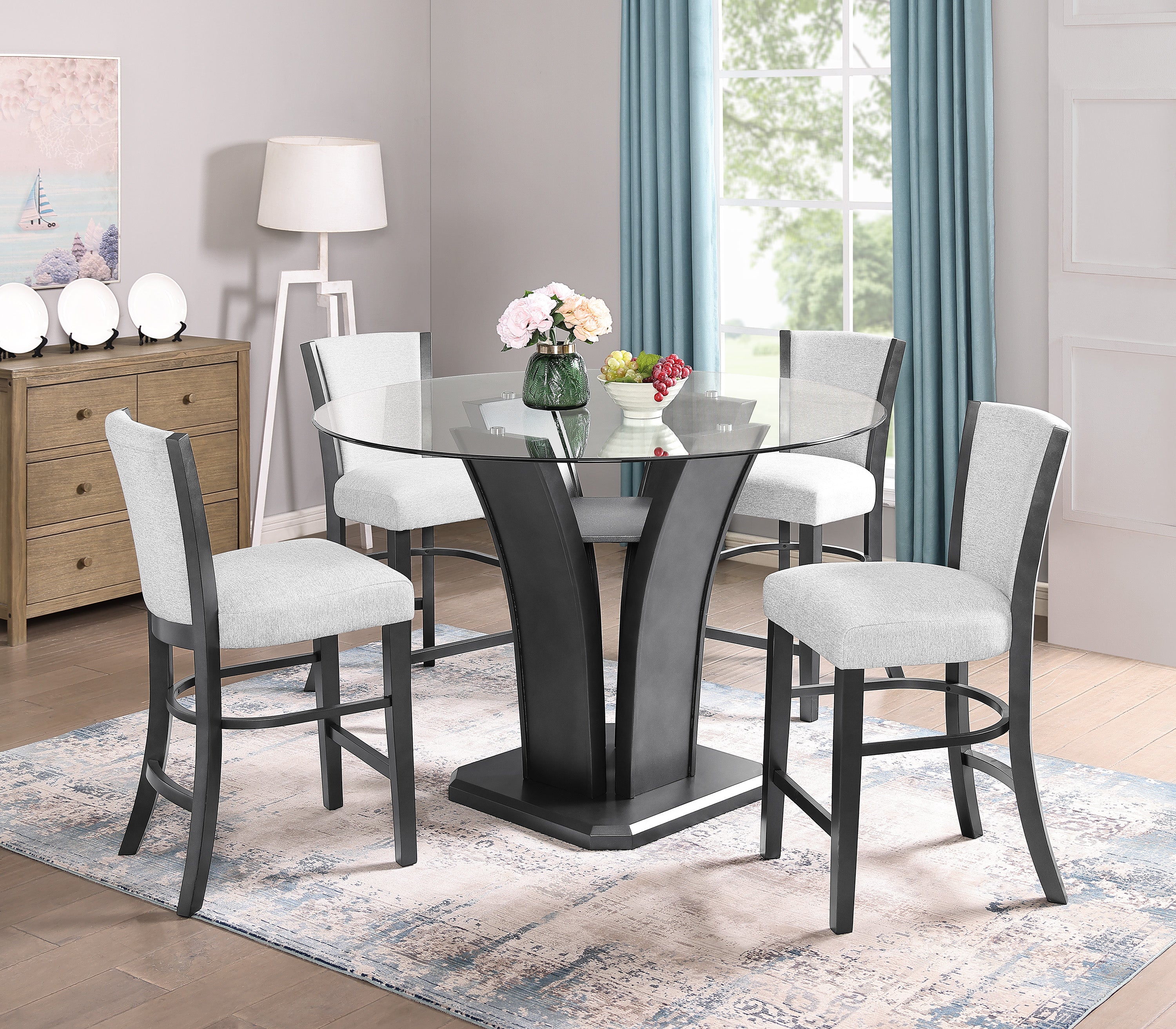 CAMELIA COUNT HT TABLE GLASS 10MM