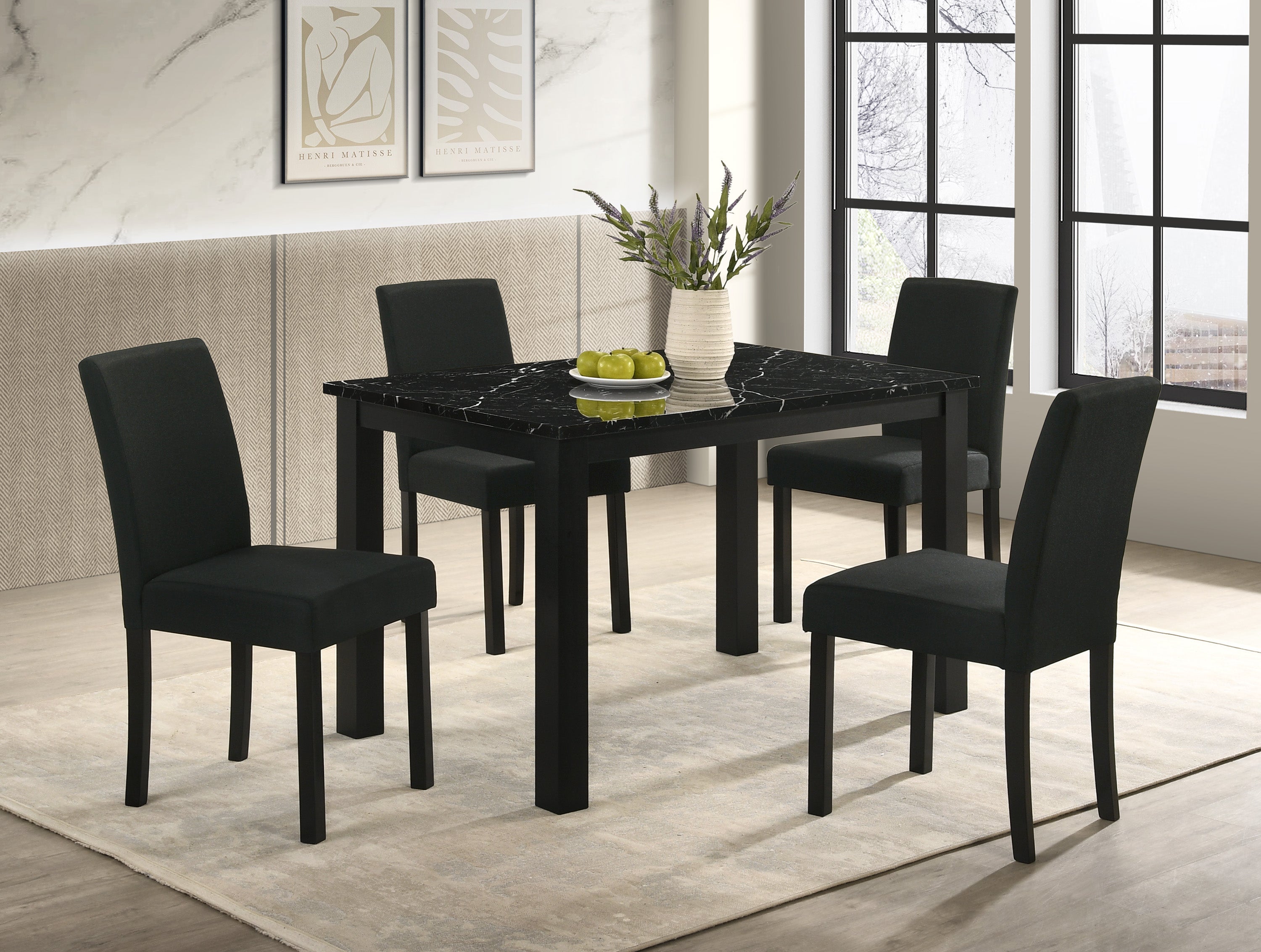 RESIA DINING TABLE-BLACK