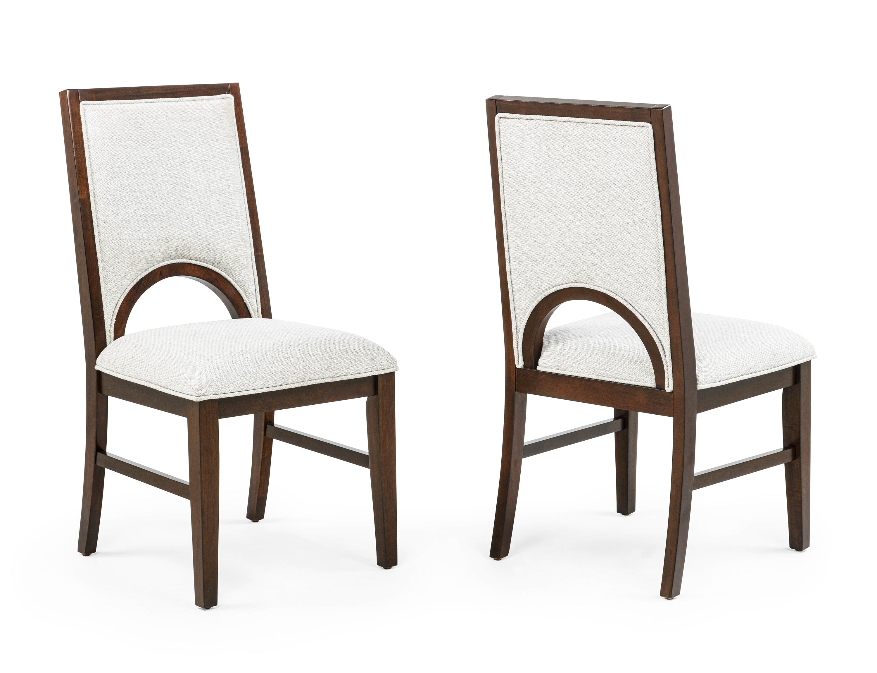 Hamil Brown/Beige Dining Side Chair, Set of 2