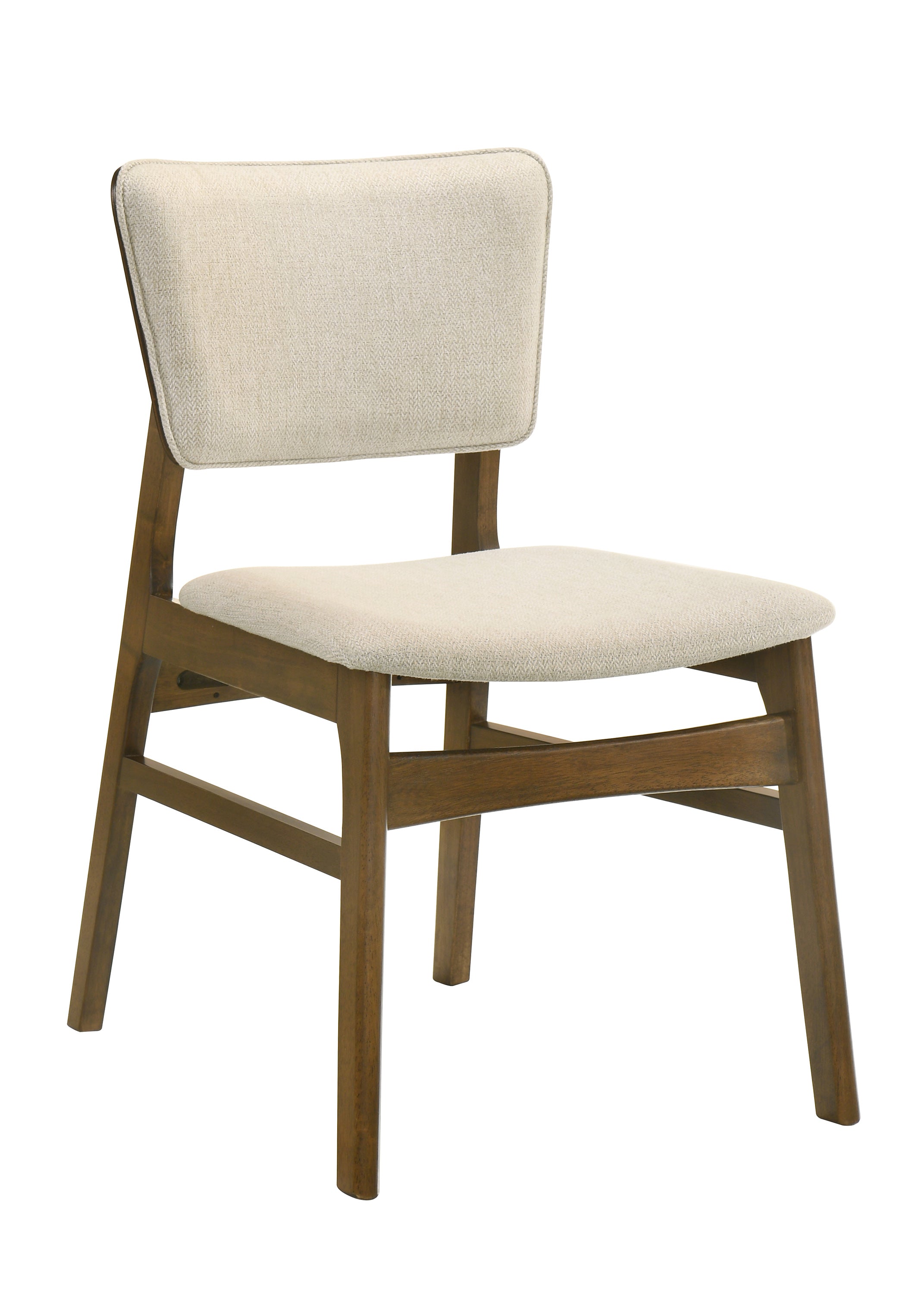 Rolstan Beige/Brown Dining Side Chair, Set of 2