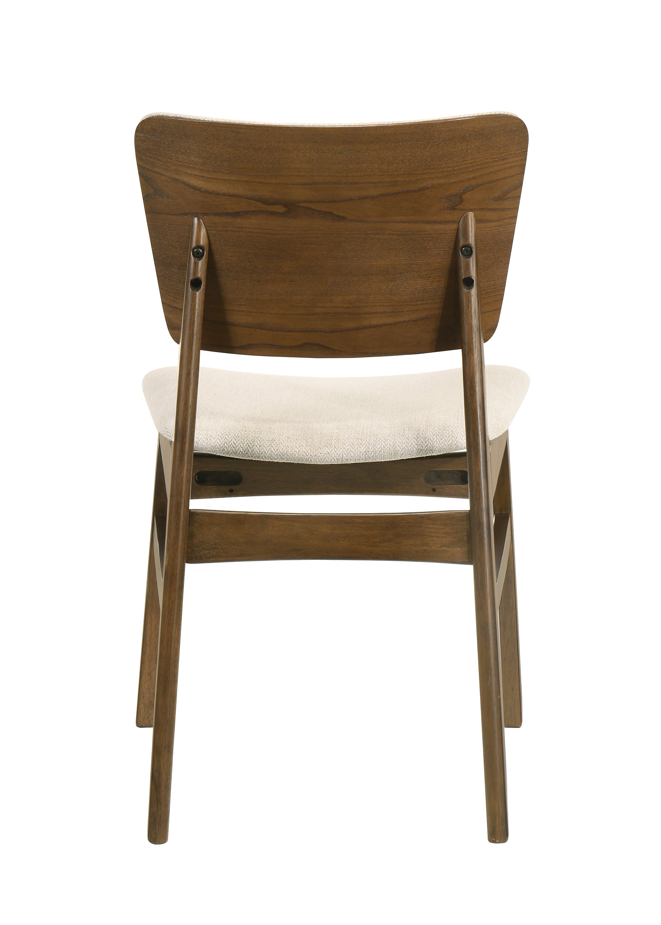 Rolstan Beige/Brown Dining Side Chair, Set of 2