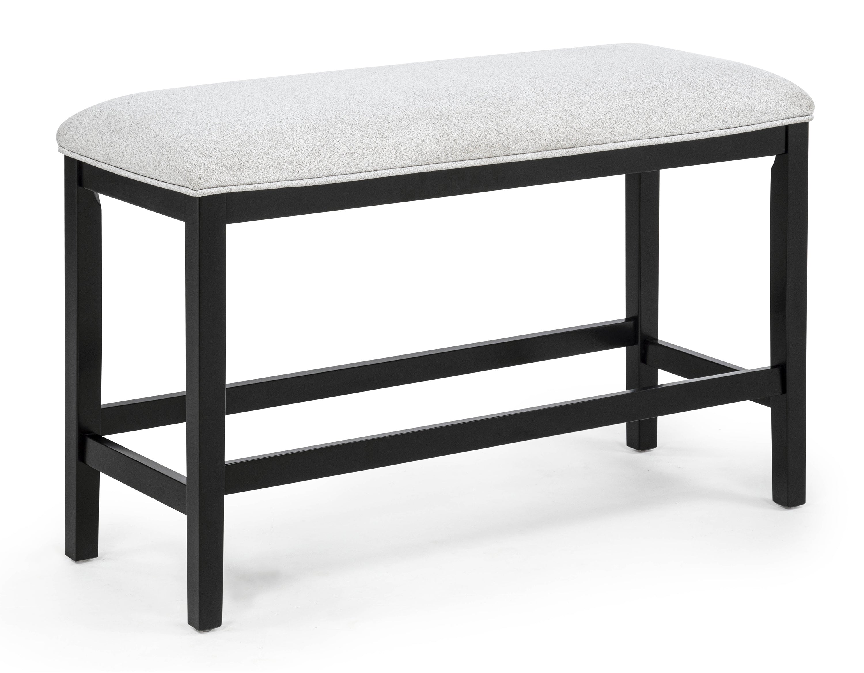 Sebastian Black/Gray Counter Height Bench