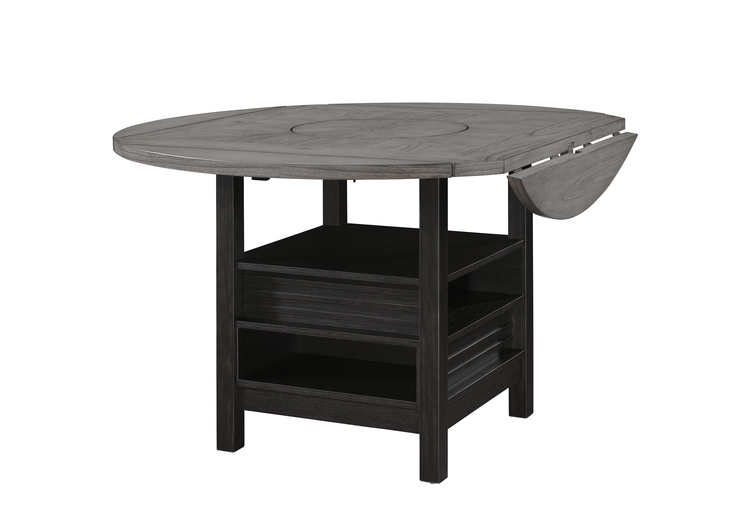 CLINE CTR HT TBL SHELVE-LIGHT GREY