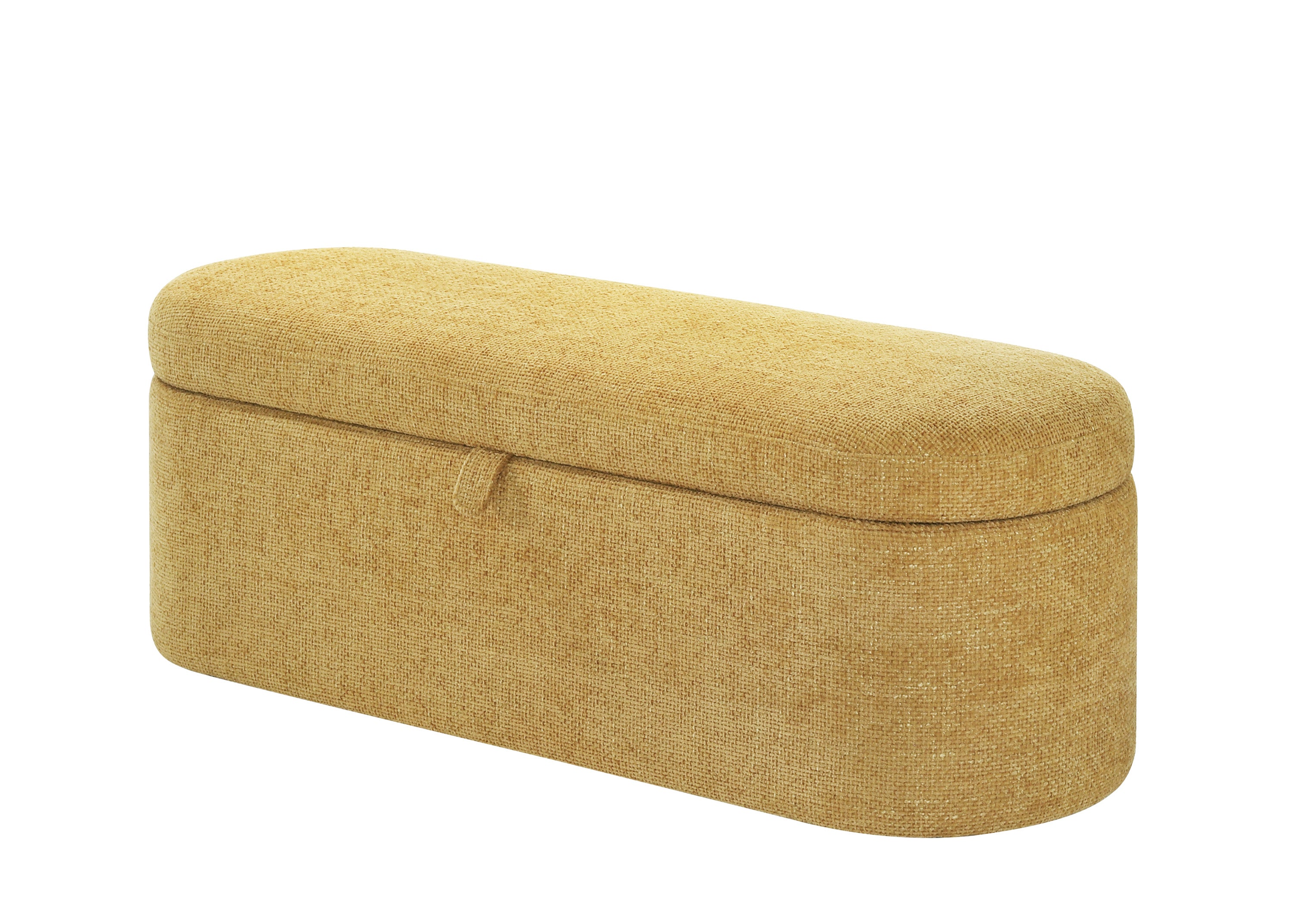 PHILIPA STORAGE BENCH- GOLD TWEED