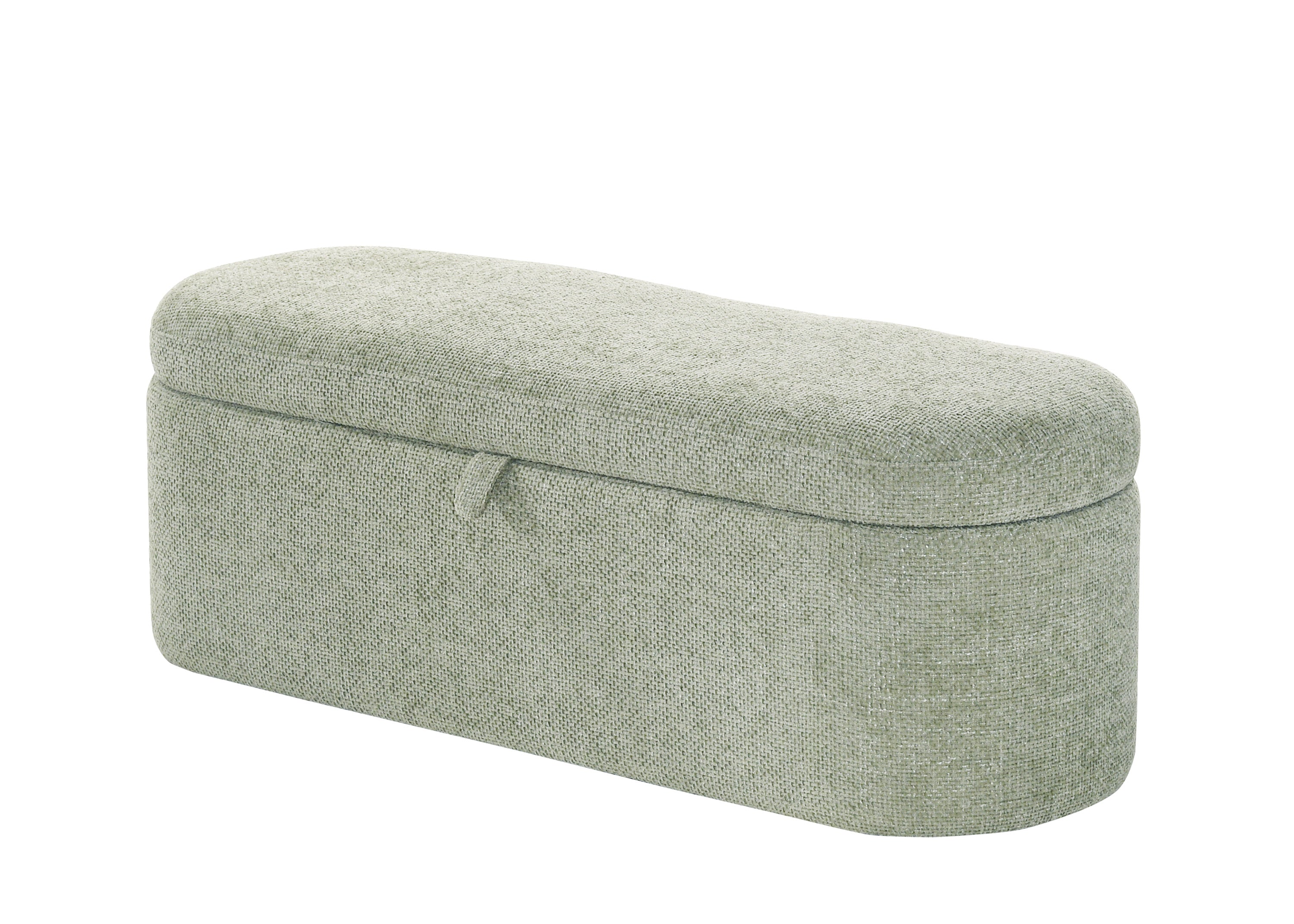 PHILIPA STORAGE BENCH-L.GREEN TWEED