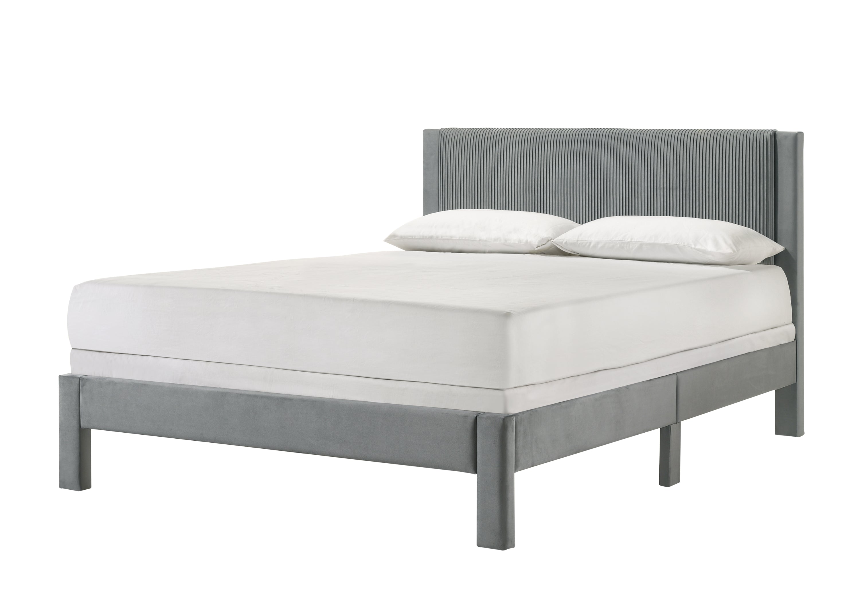 LUCIA Q HB/FB+SIDE RAILS LIGHT GREY