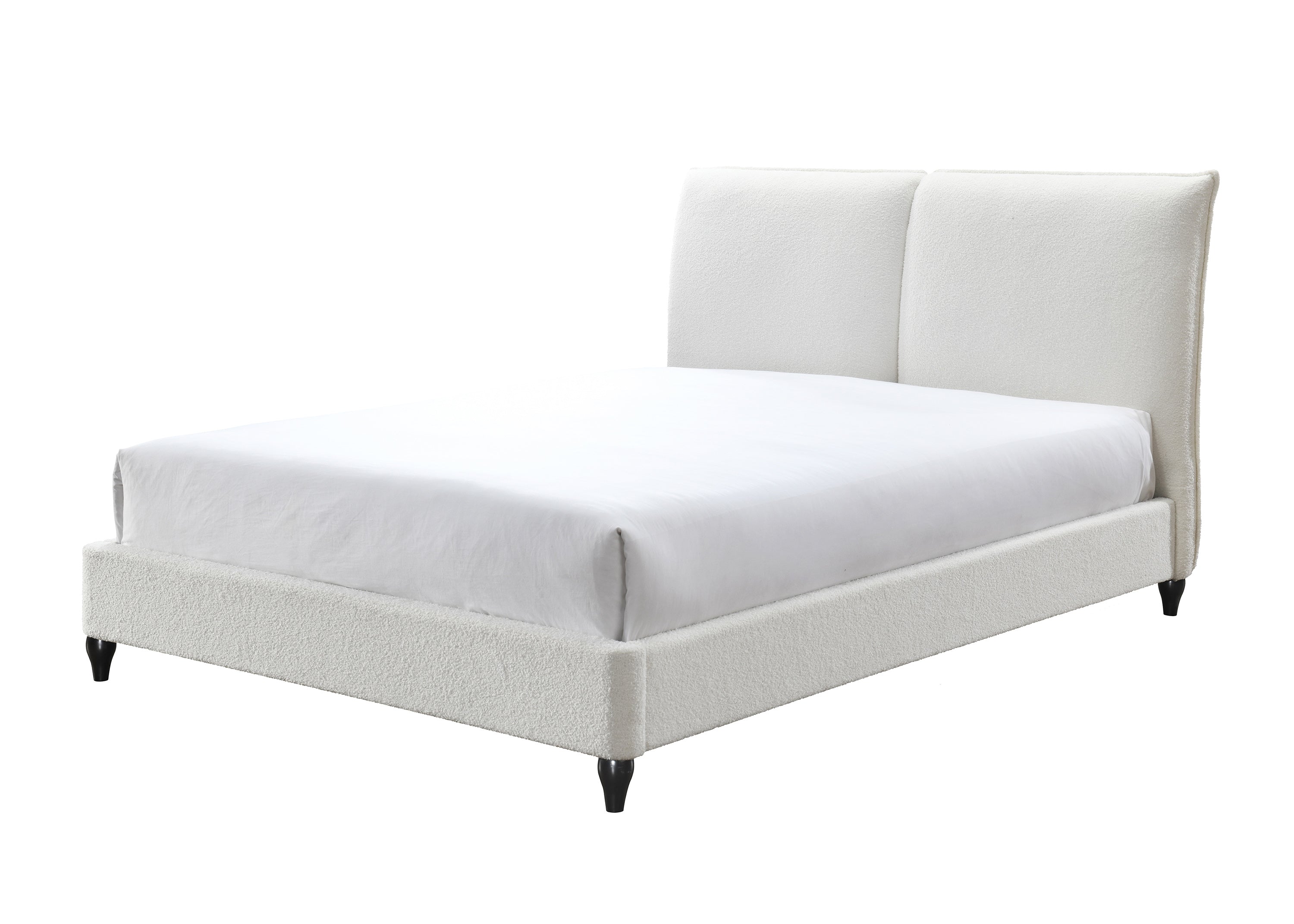 JENN QUEEN BOUCLE HEADBOARD/FOOTBOA