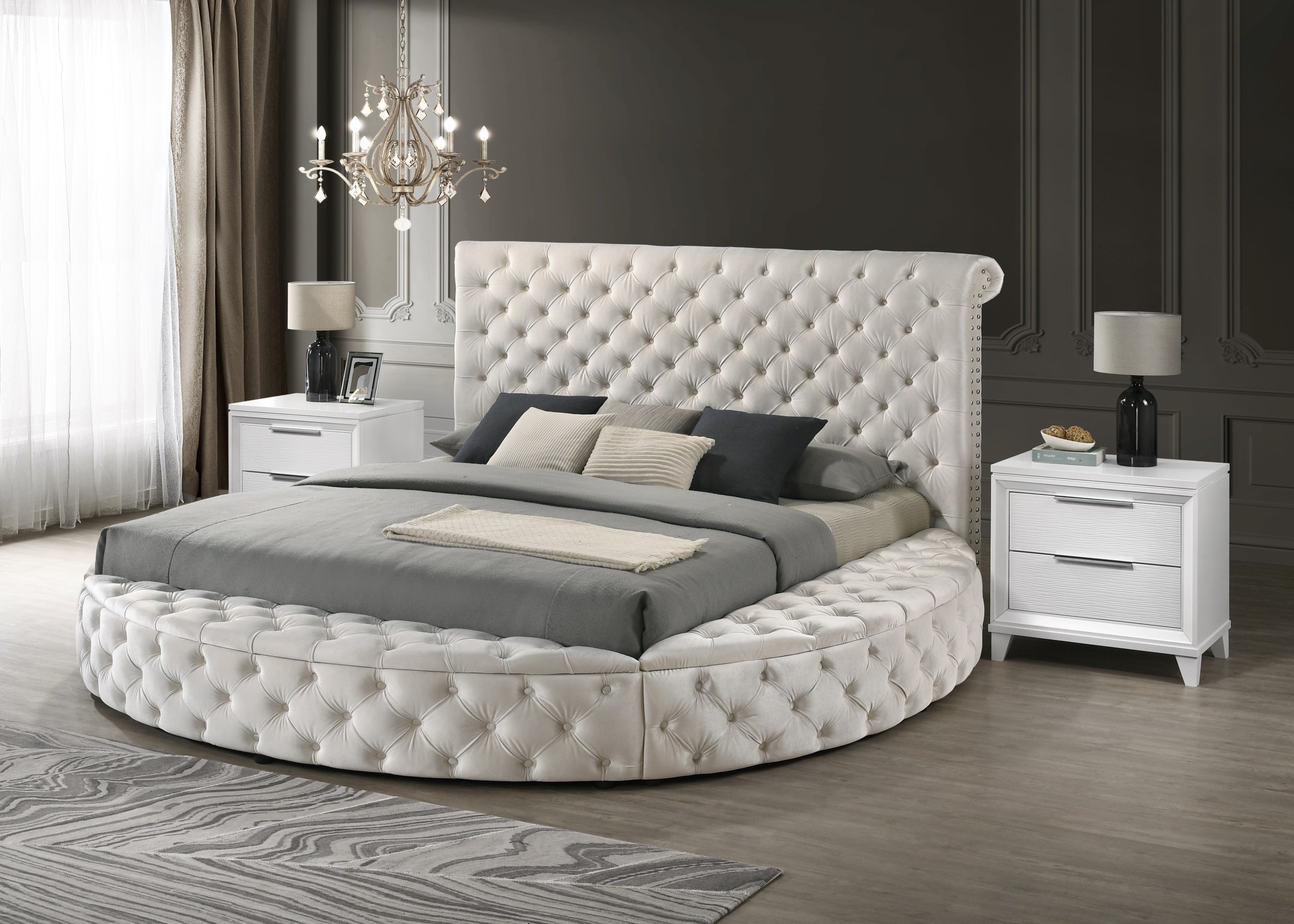 BRIGITTE KING HEADBOARD IVORY