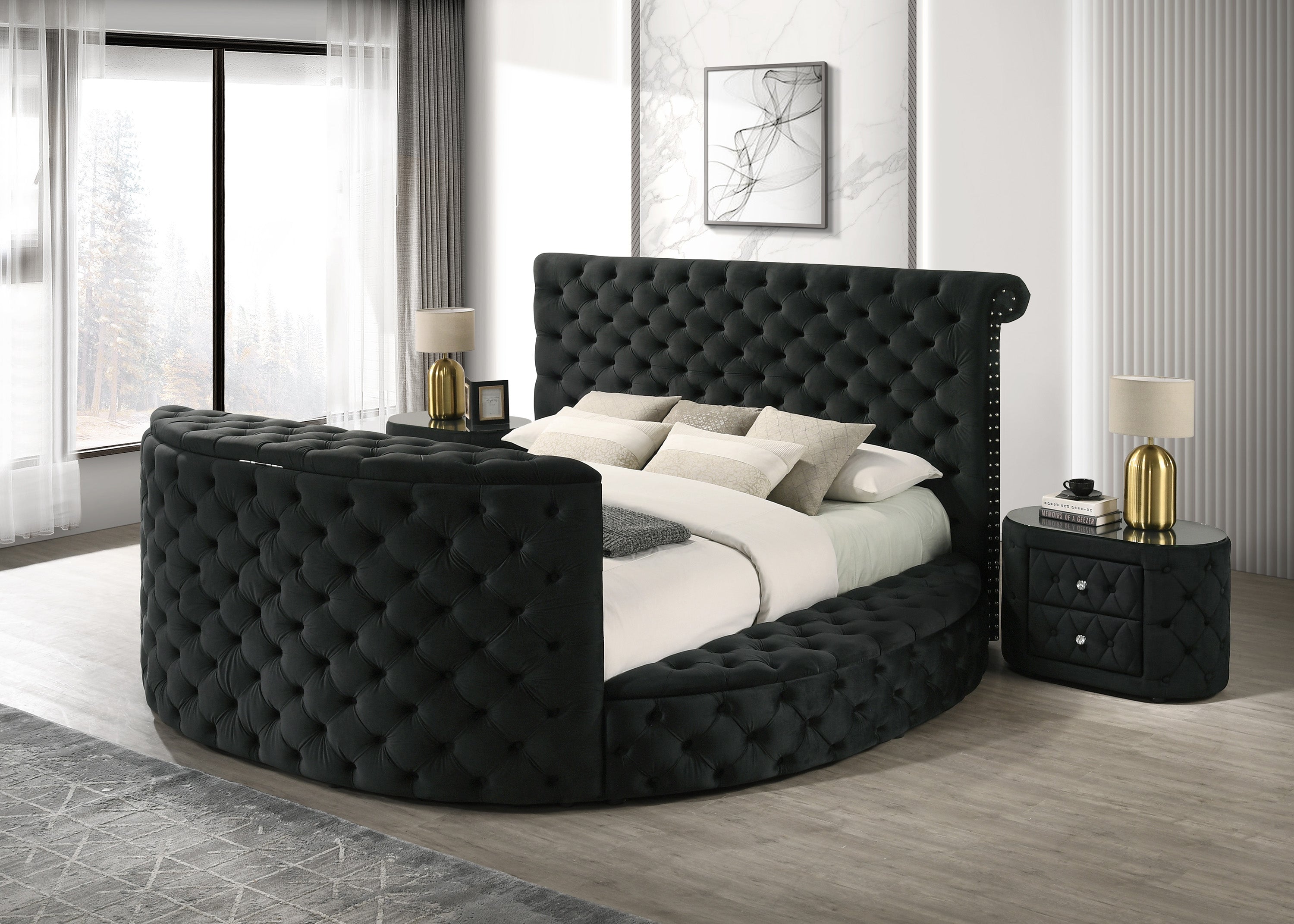 VOLTARE KING HEADBOARD BLACK