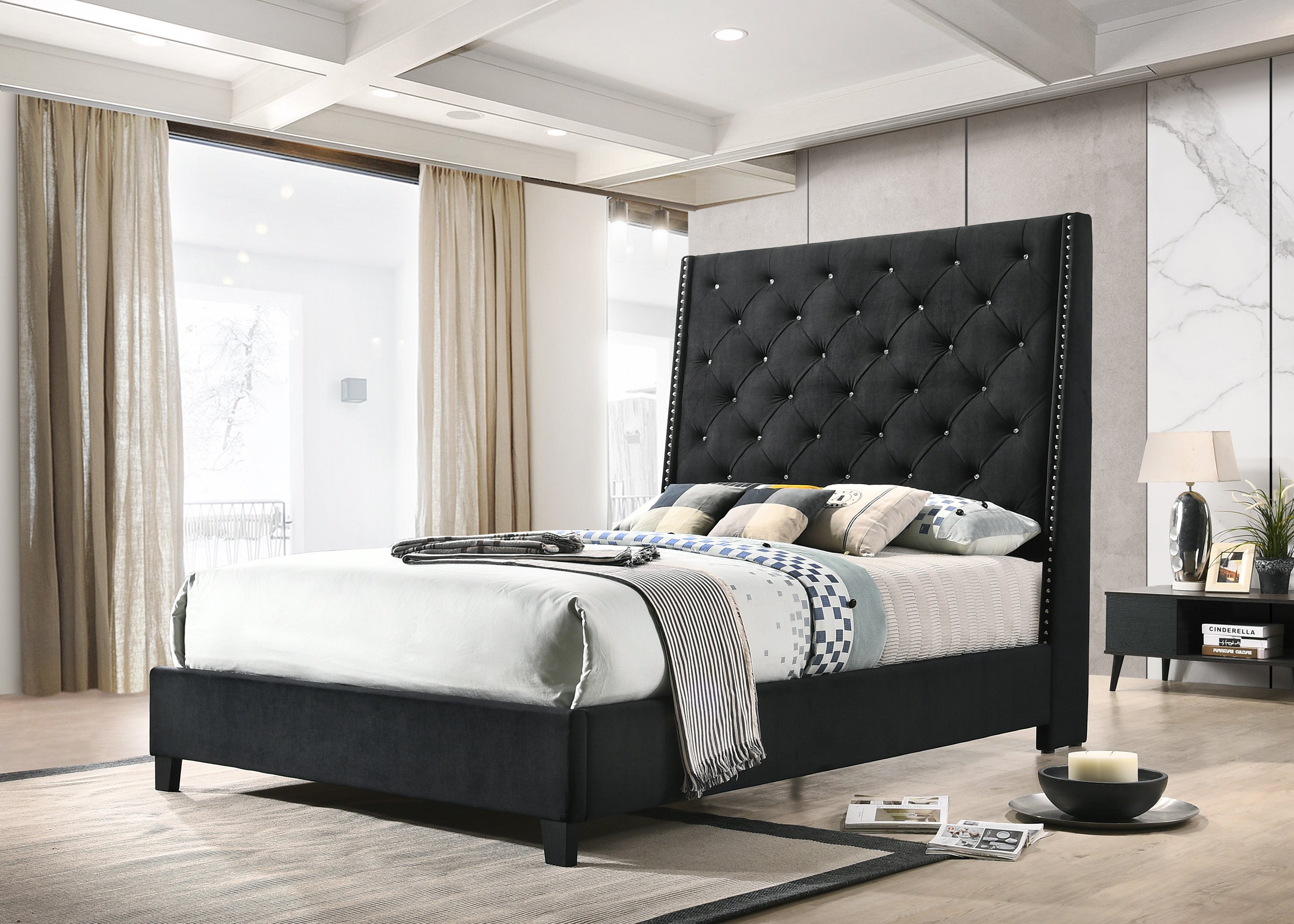 CHANTILLY K FB, RAIL &WING- BLACK