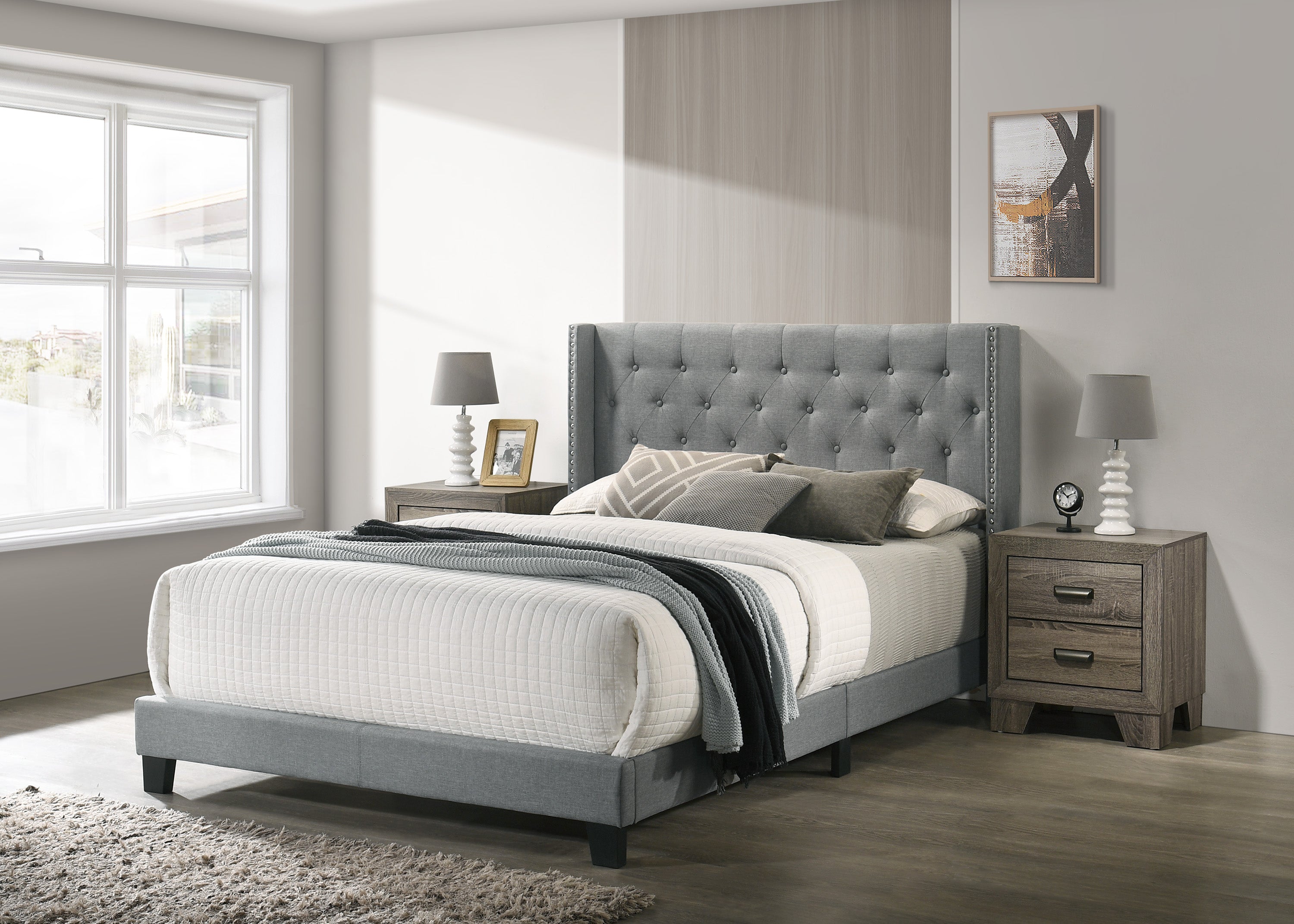 MAKAYLA TWIN BED GREY