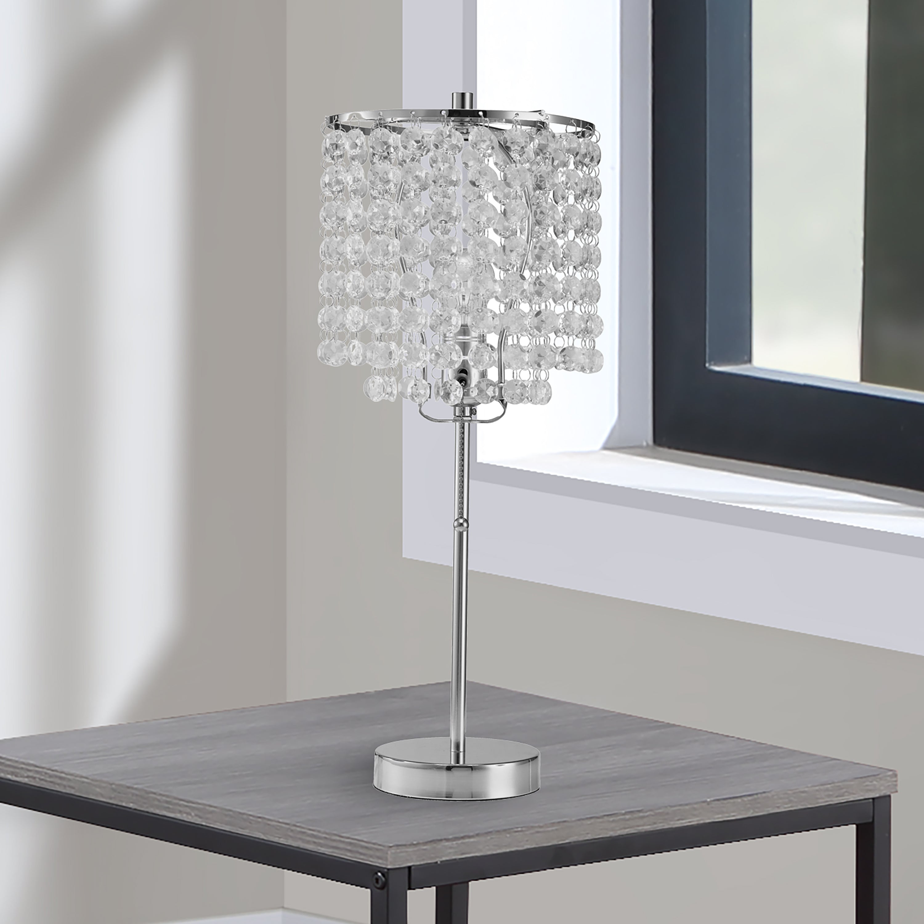 CHROME TABLE LAMP 19