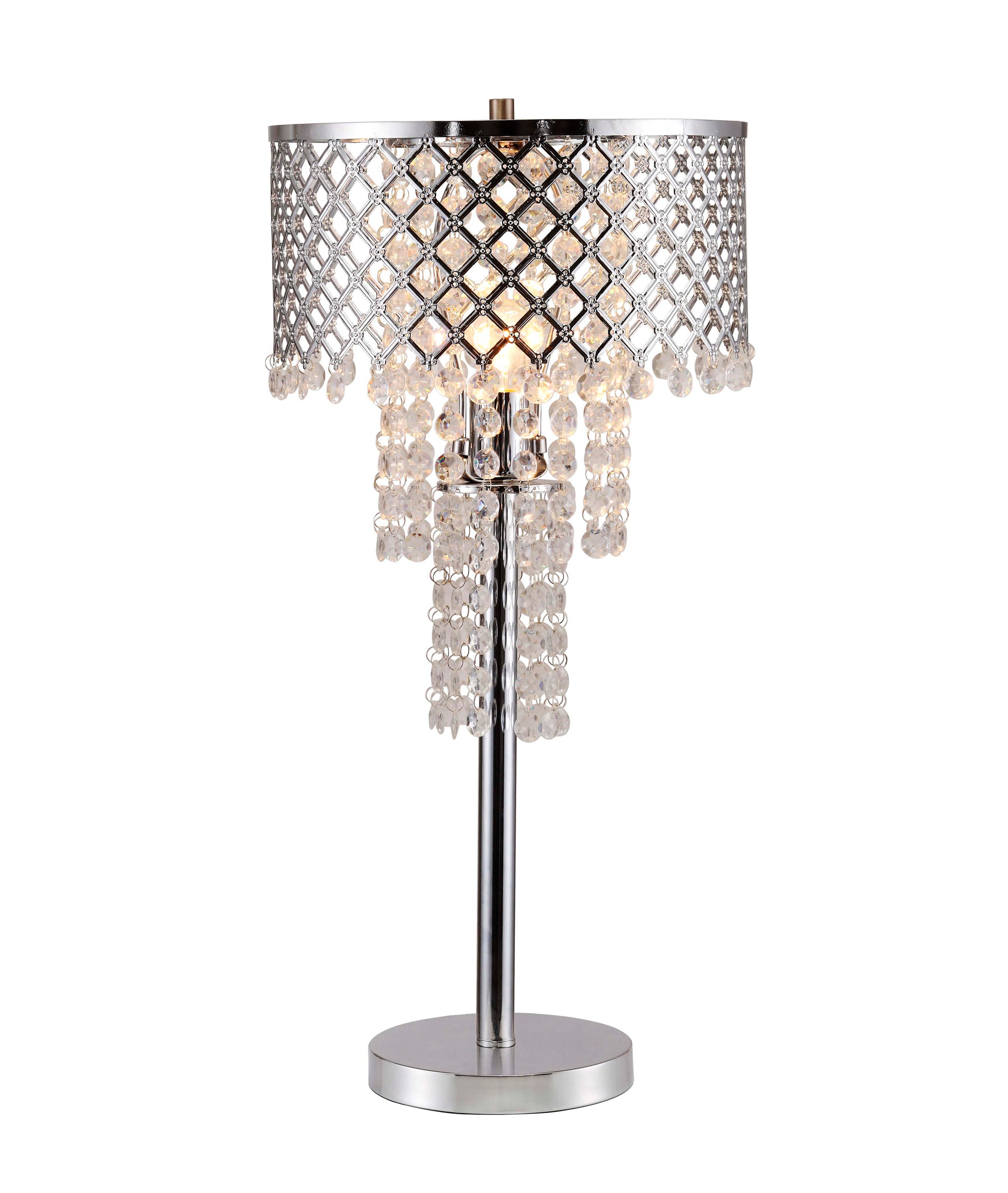 CRYSTAL ON MESH TABLE LAMP 28