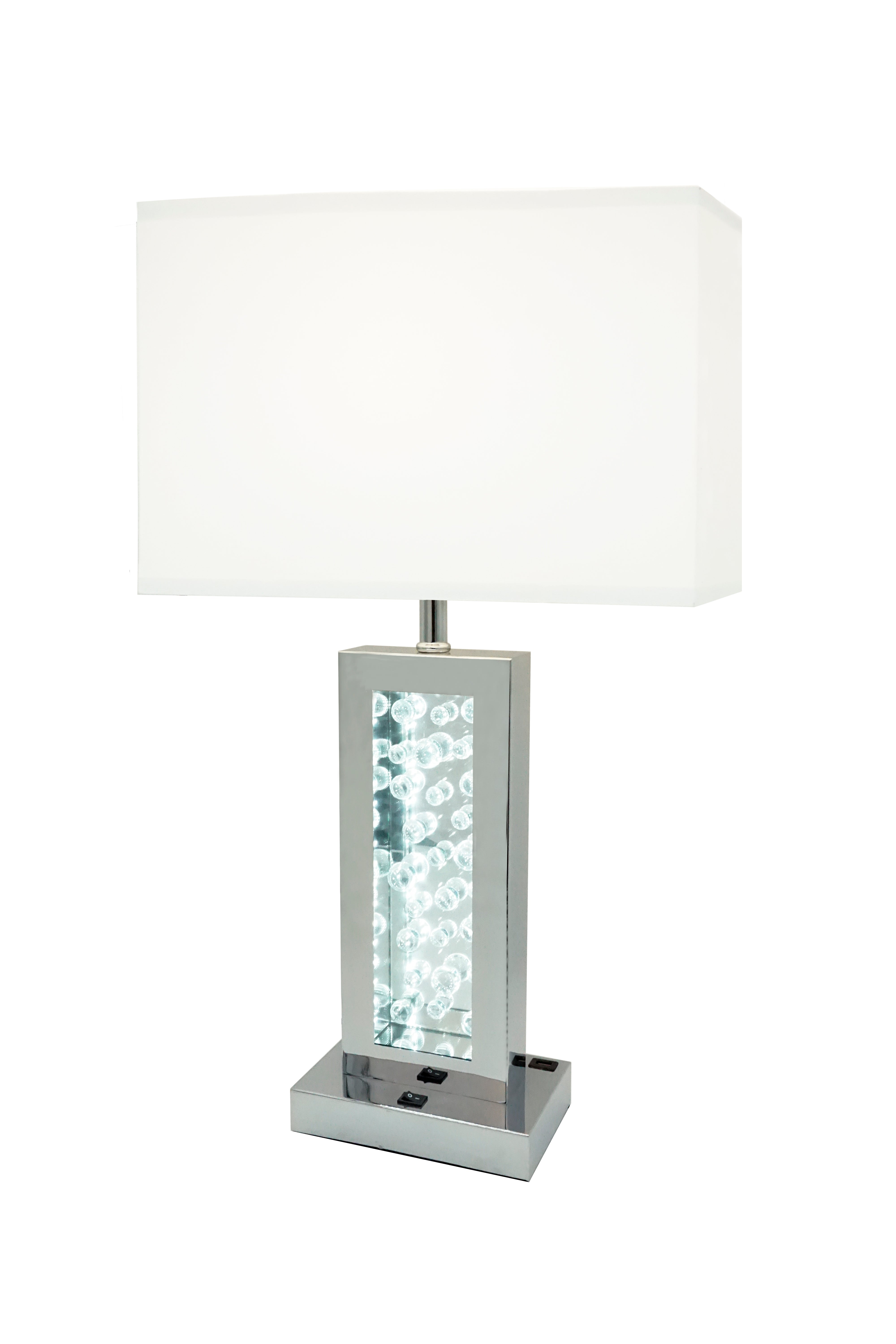 MONICA LAMP CHROME-LED ACCENT