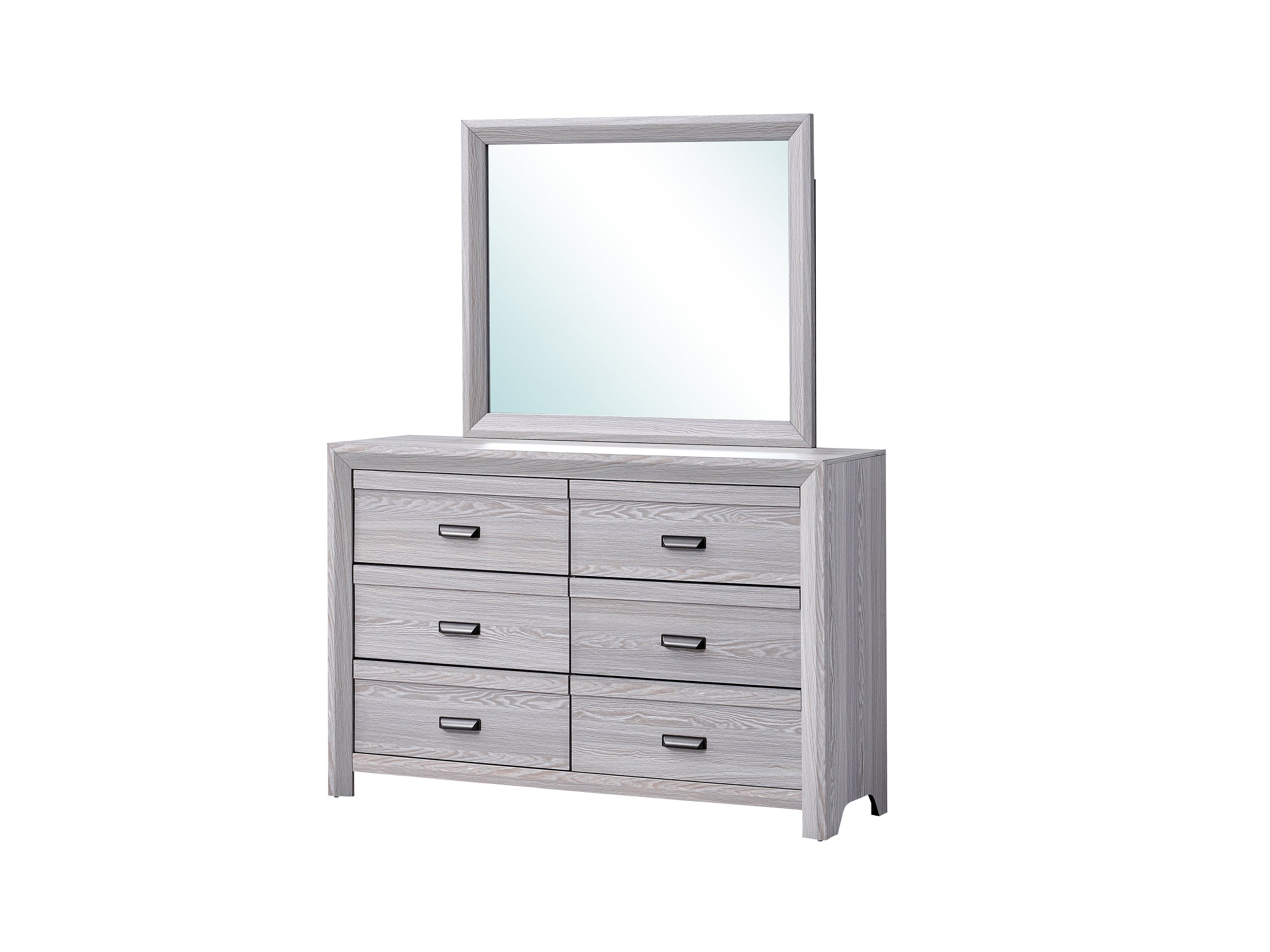Adelaide Driftwood Upholstered Panel Bedroom Set