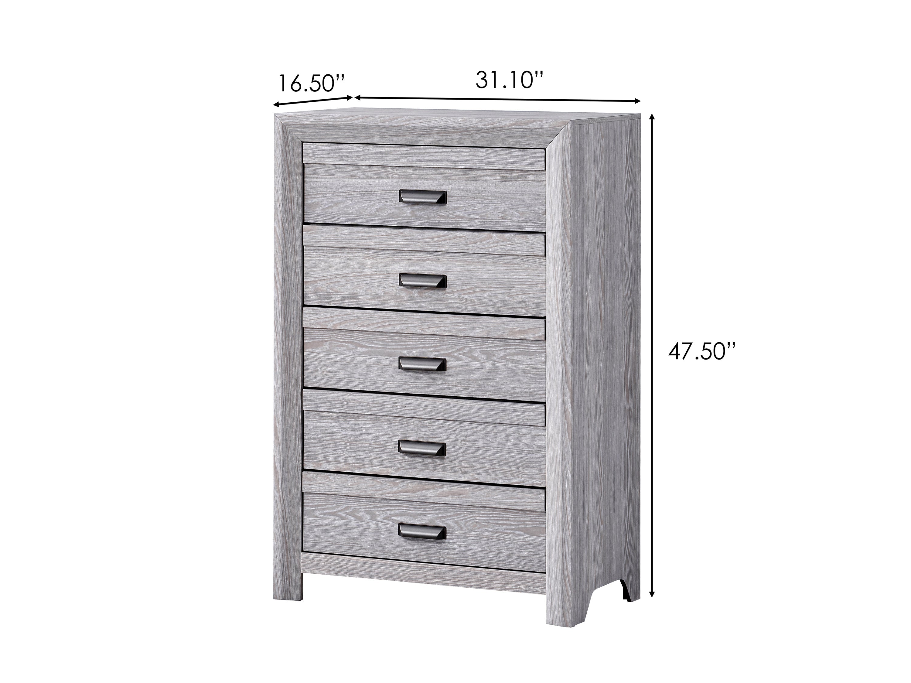 Adelaide Driftwood Upholstered Panel Bedroom Set