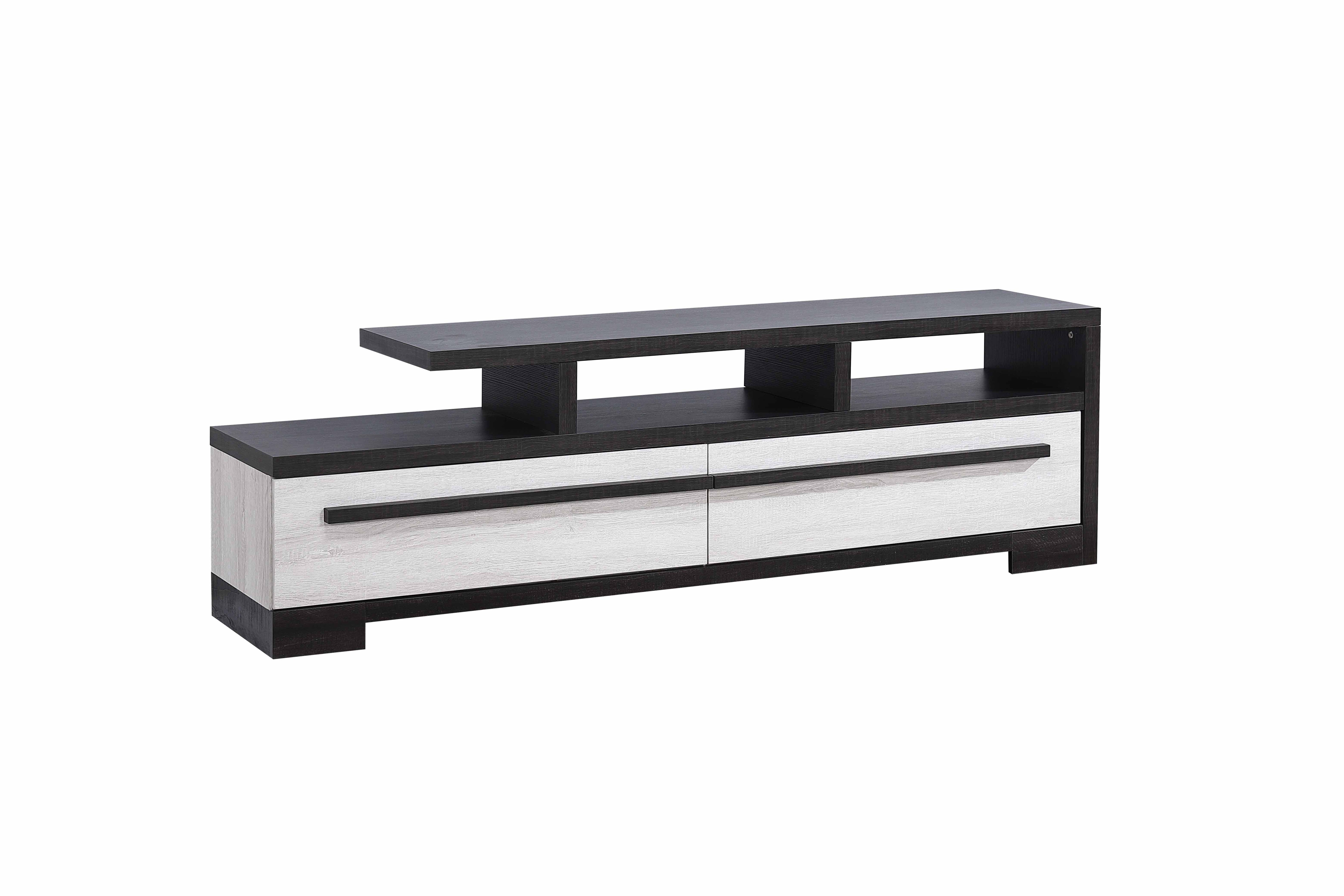 REMINGTON TV STAND CHALK/EBONY