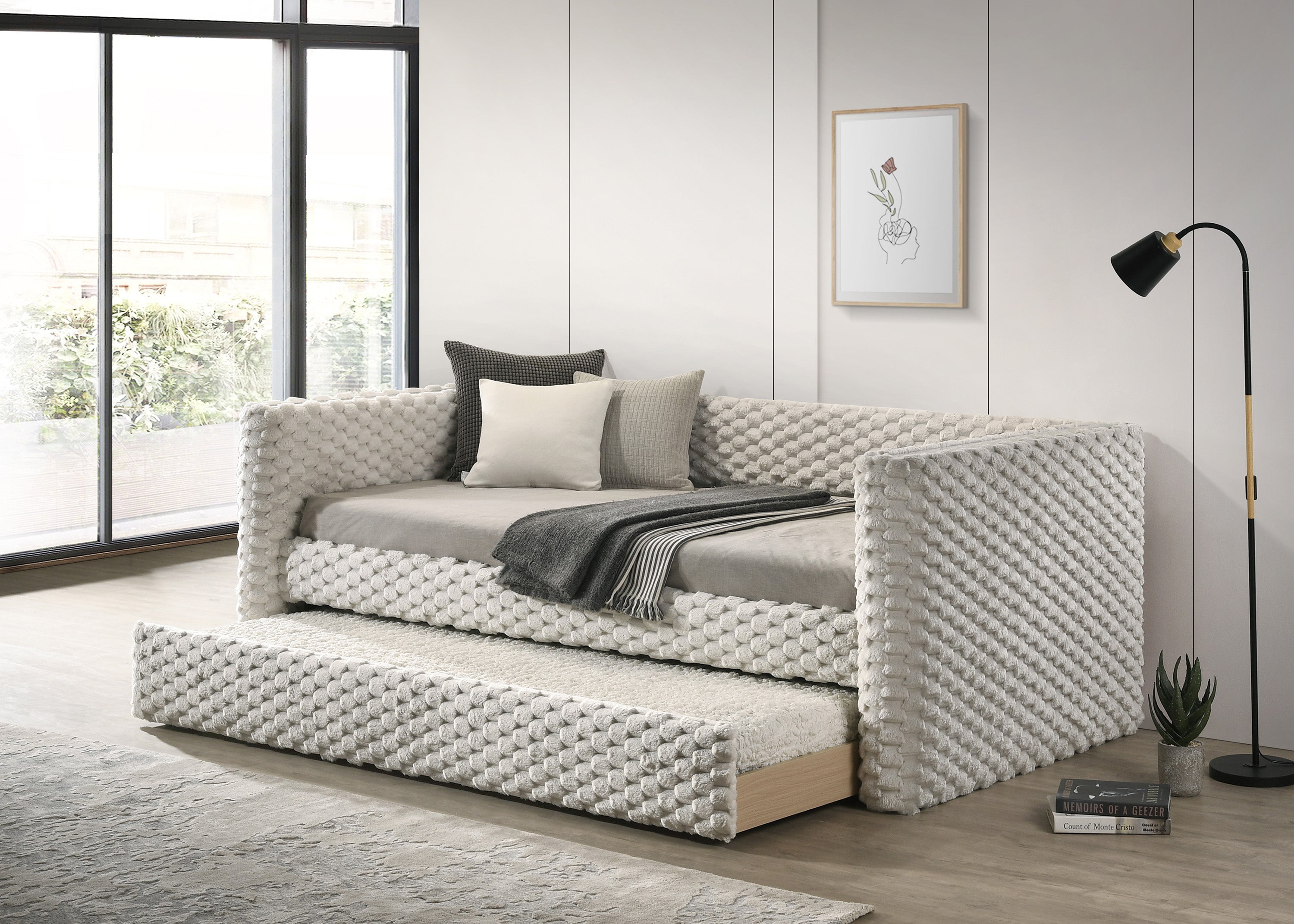 Brielle Dove Daybed with Trundle