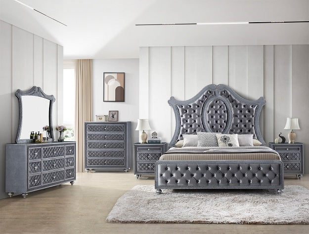 Cameo Gray Bedroom Mirror (Mirror Only)