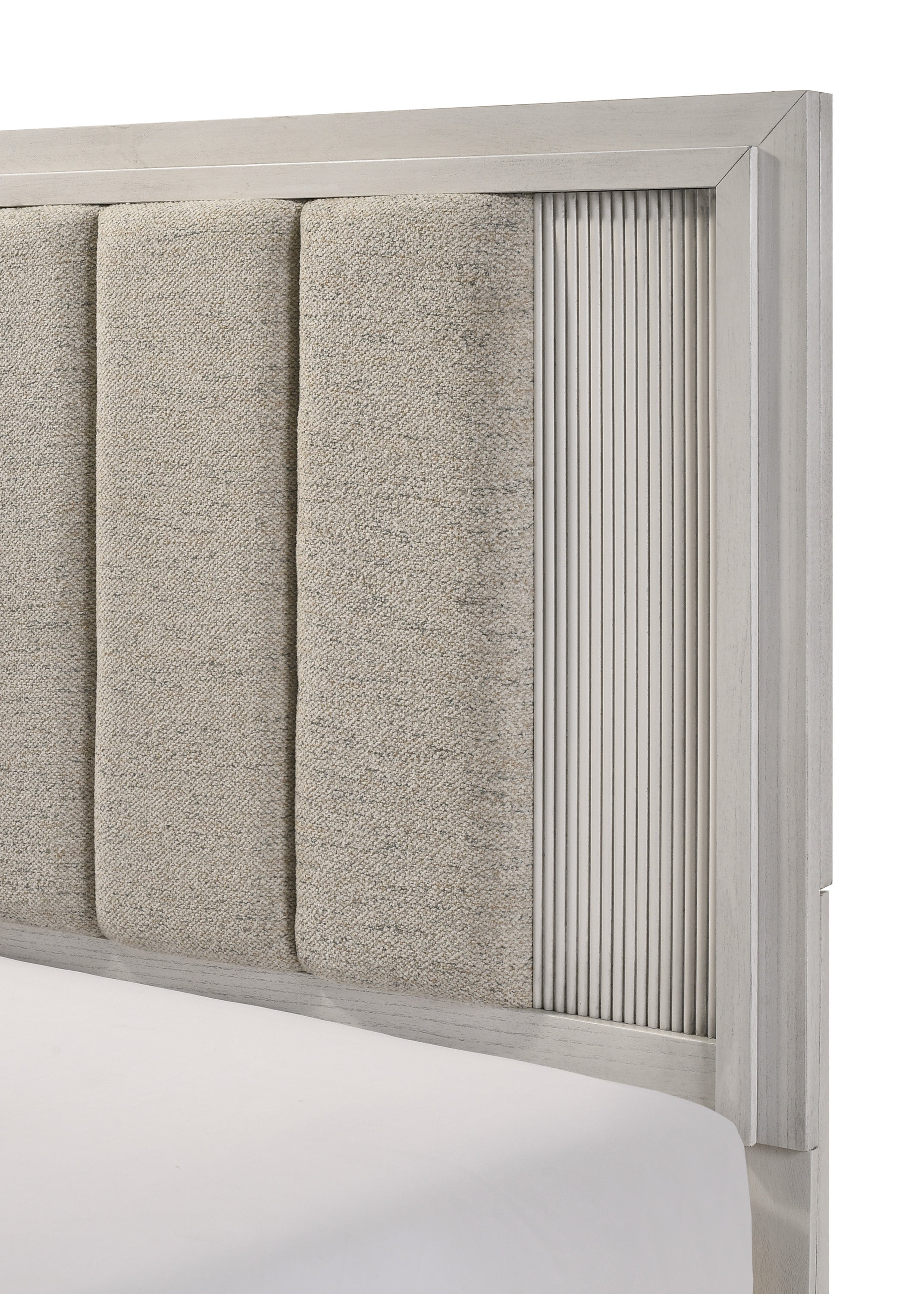 Carlton White Mist Upholstered Bedroom Set