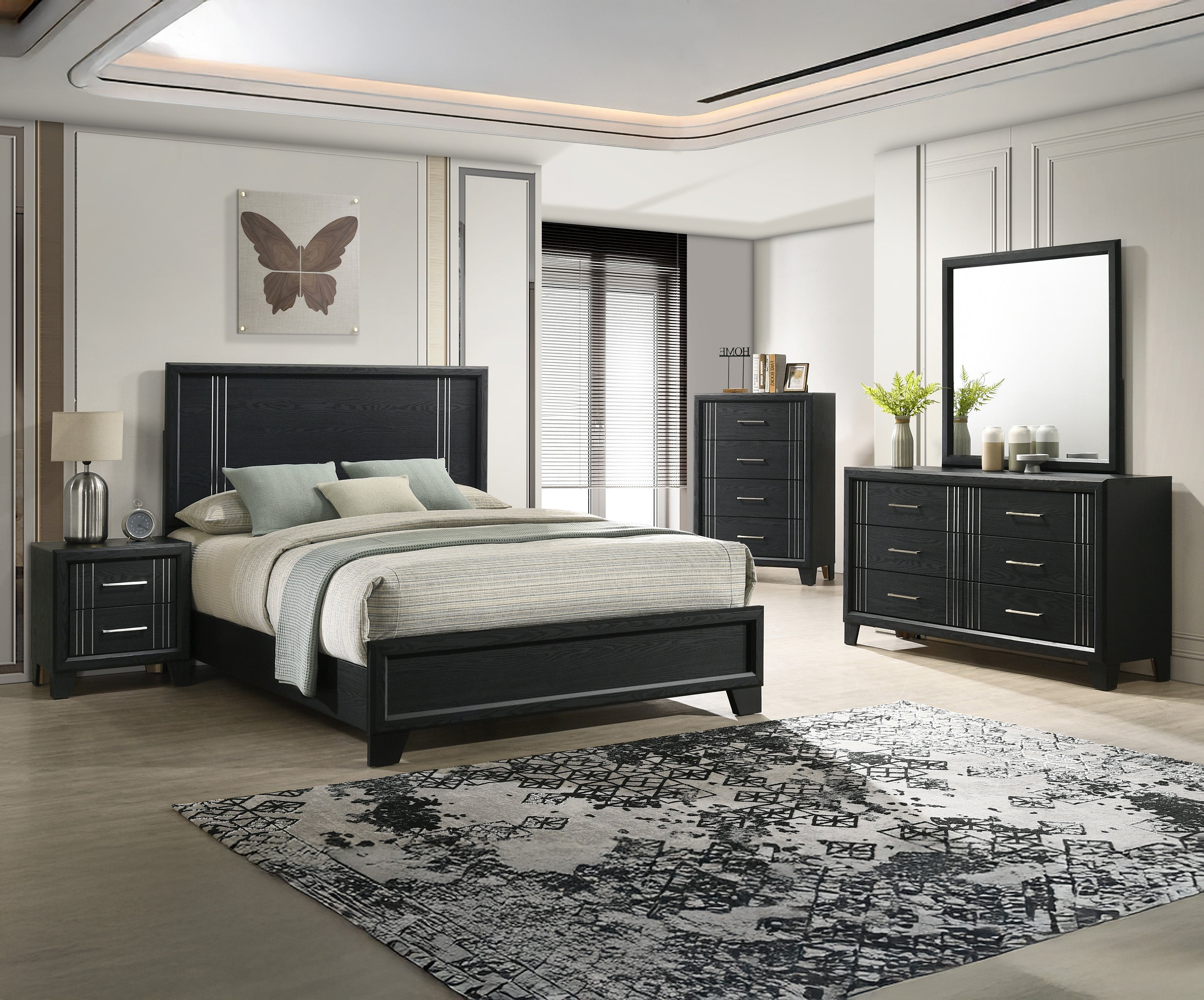 Charlie Charcoal Panel Youth Bedroom Set