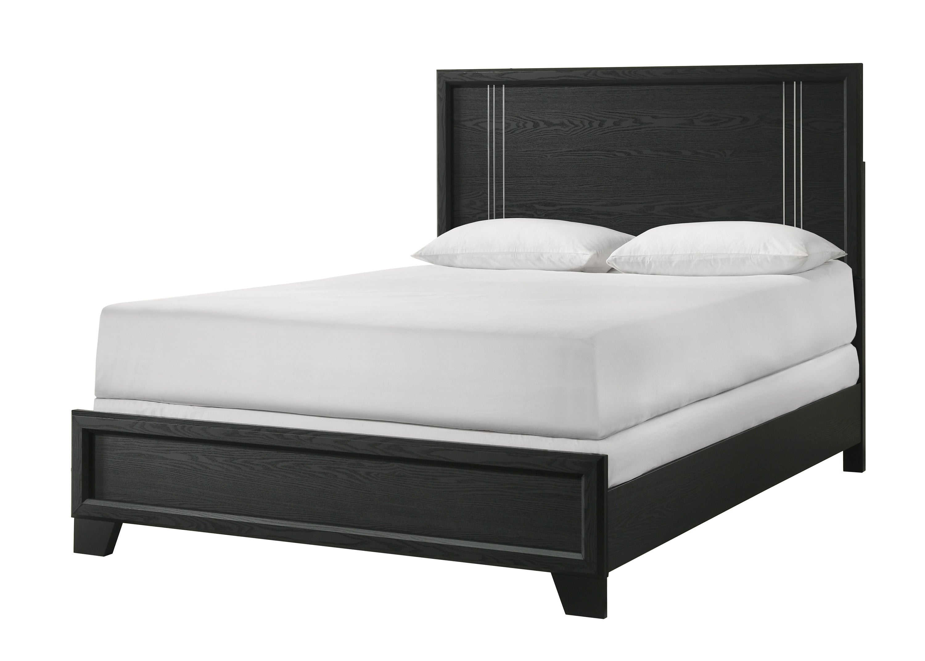 Charlie Charcoal King Panel Bed