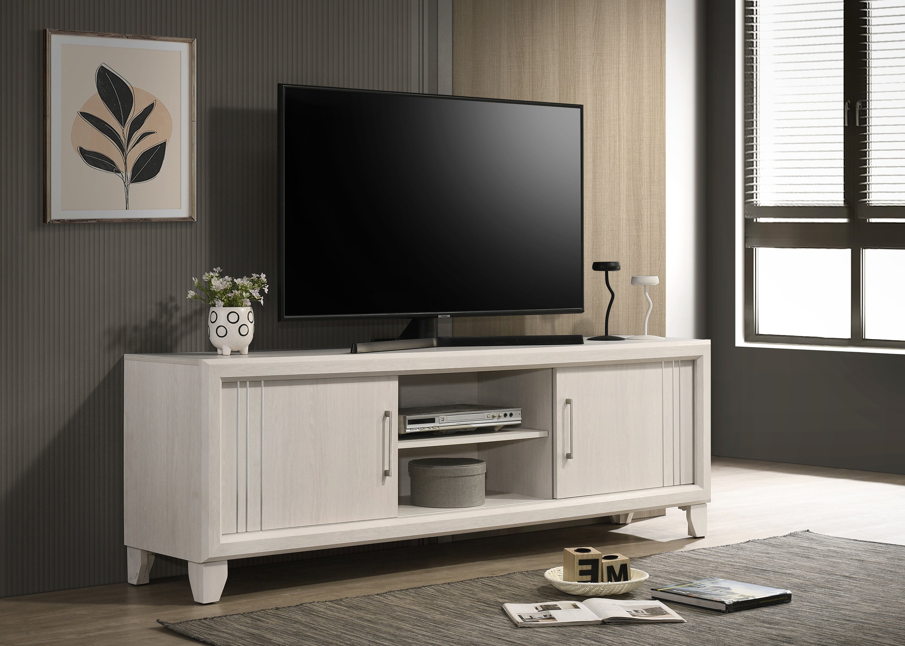 Charlie White Tv Stand