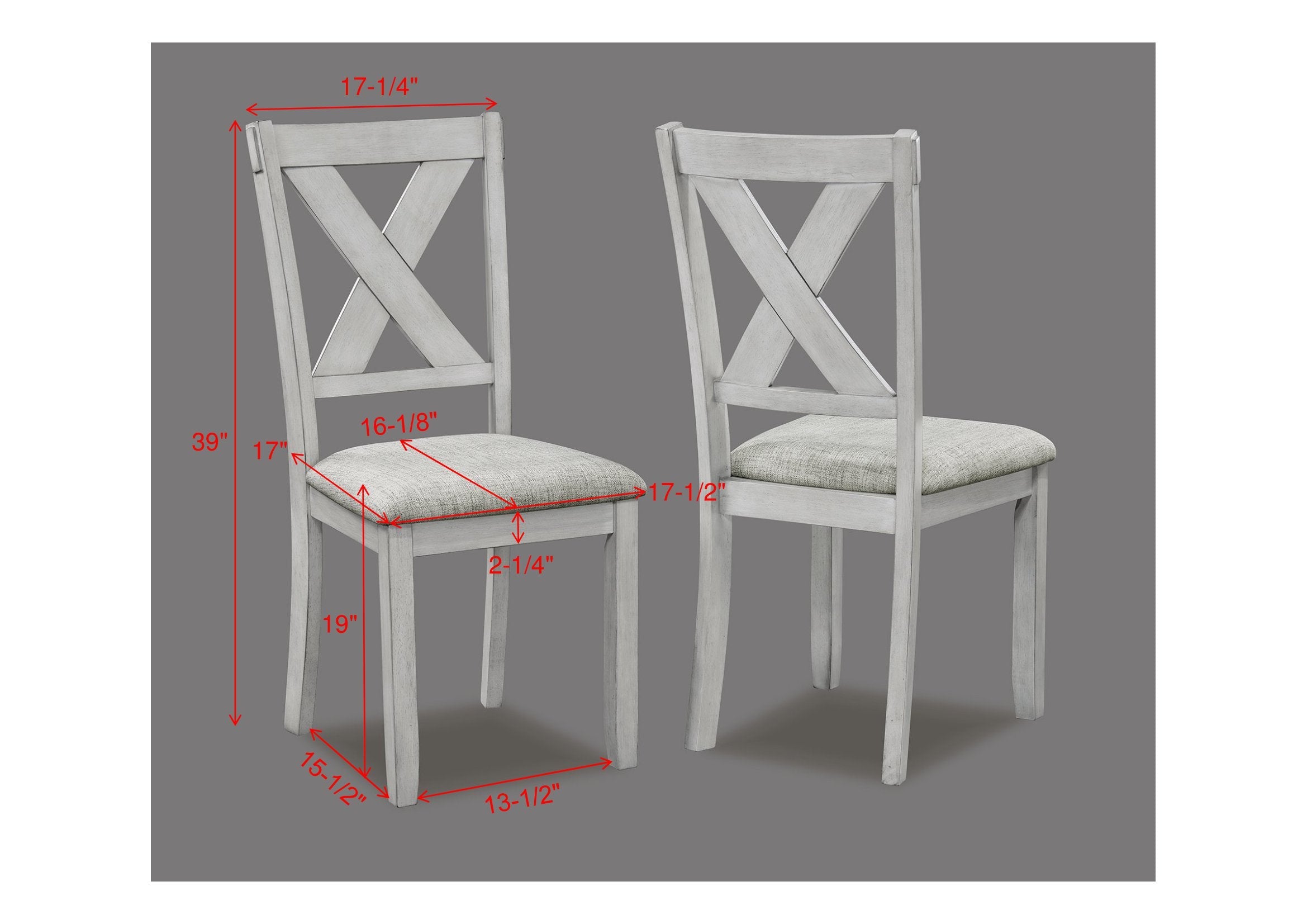 Clara Driftwood 5-Piece Dining Set