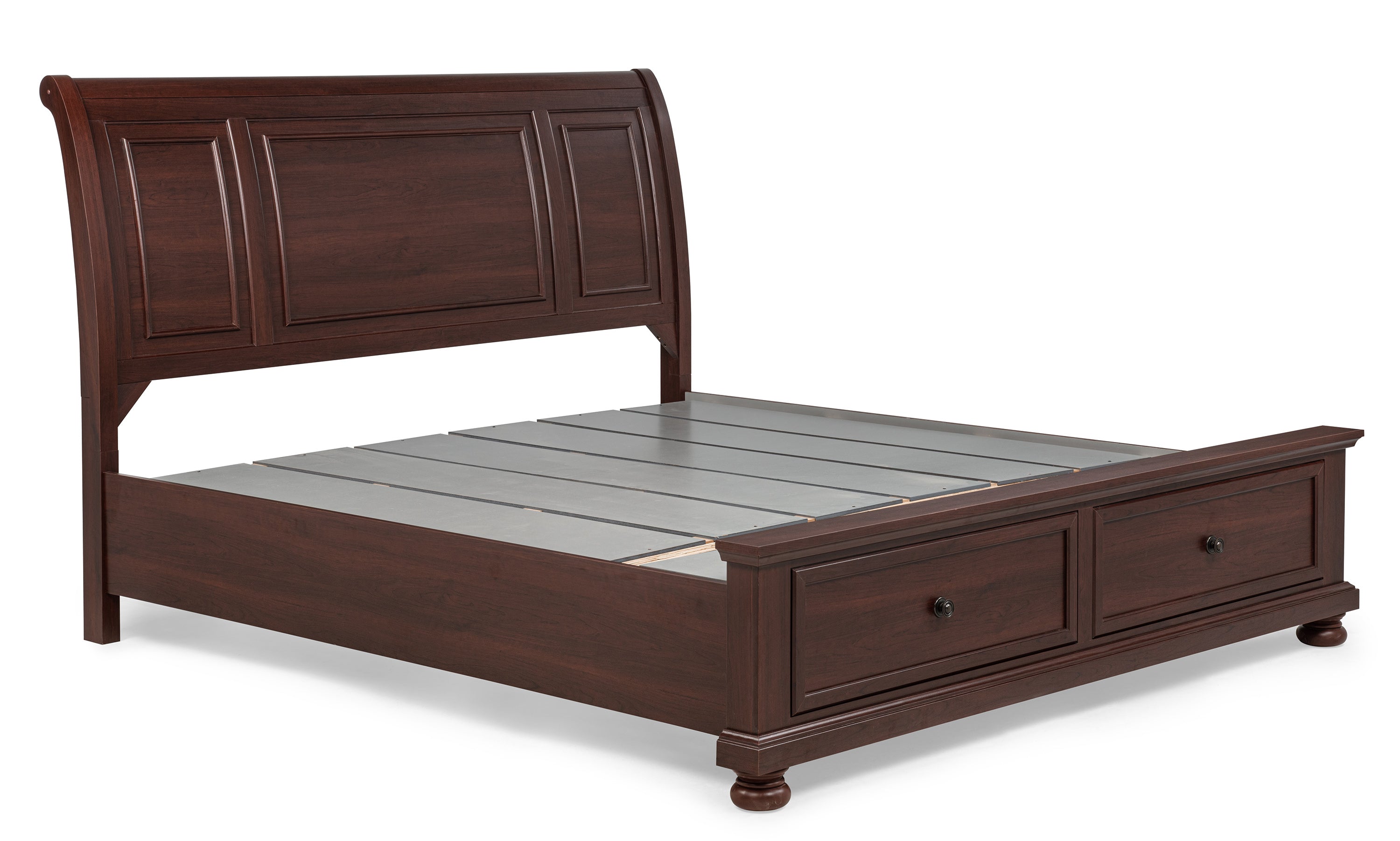 Claribelle Cherry Queen Storage Sleigh Bed