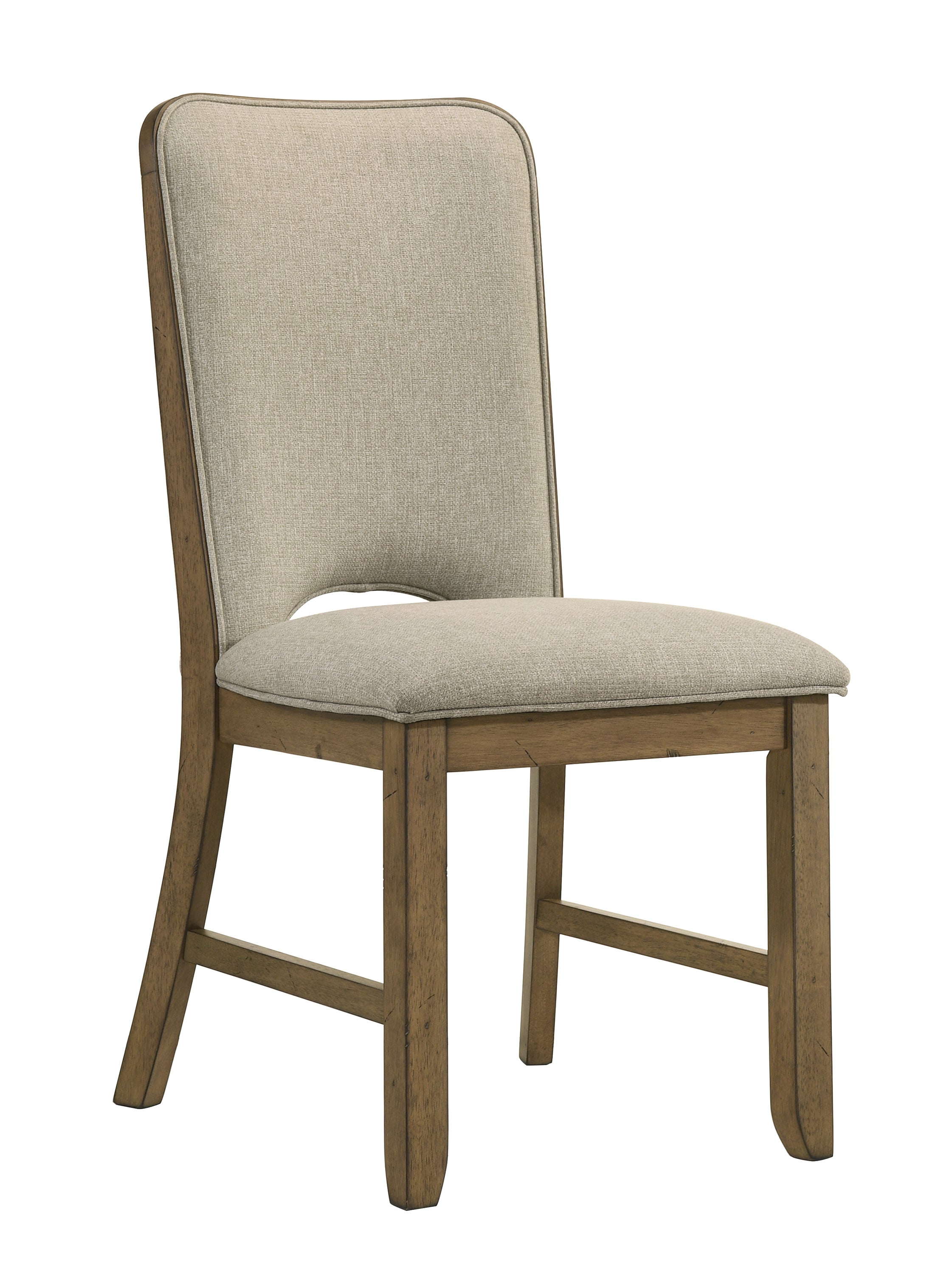 Cockrell Brown/Beige Side Chair, Set of 2