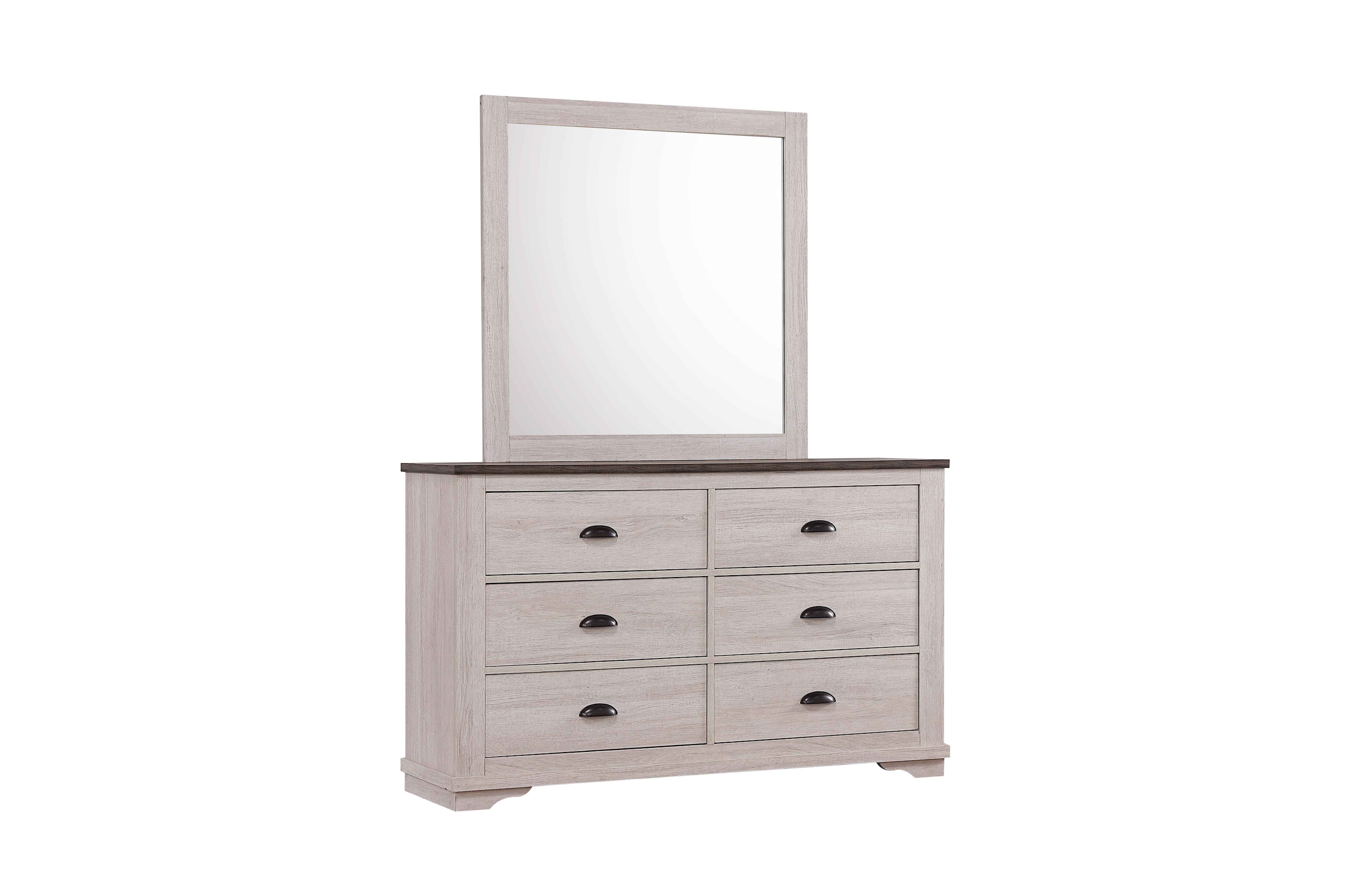 Coralee Chalk/Gray Dresser