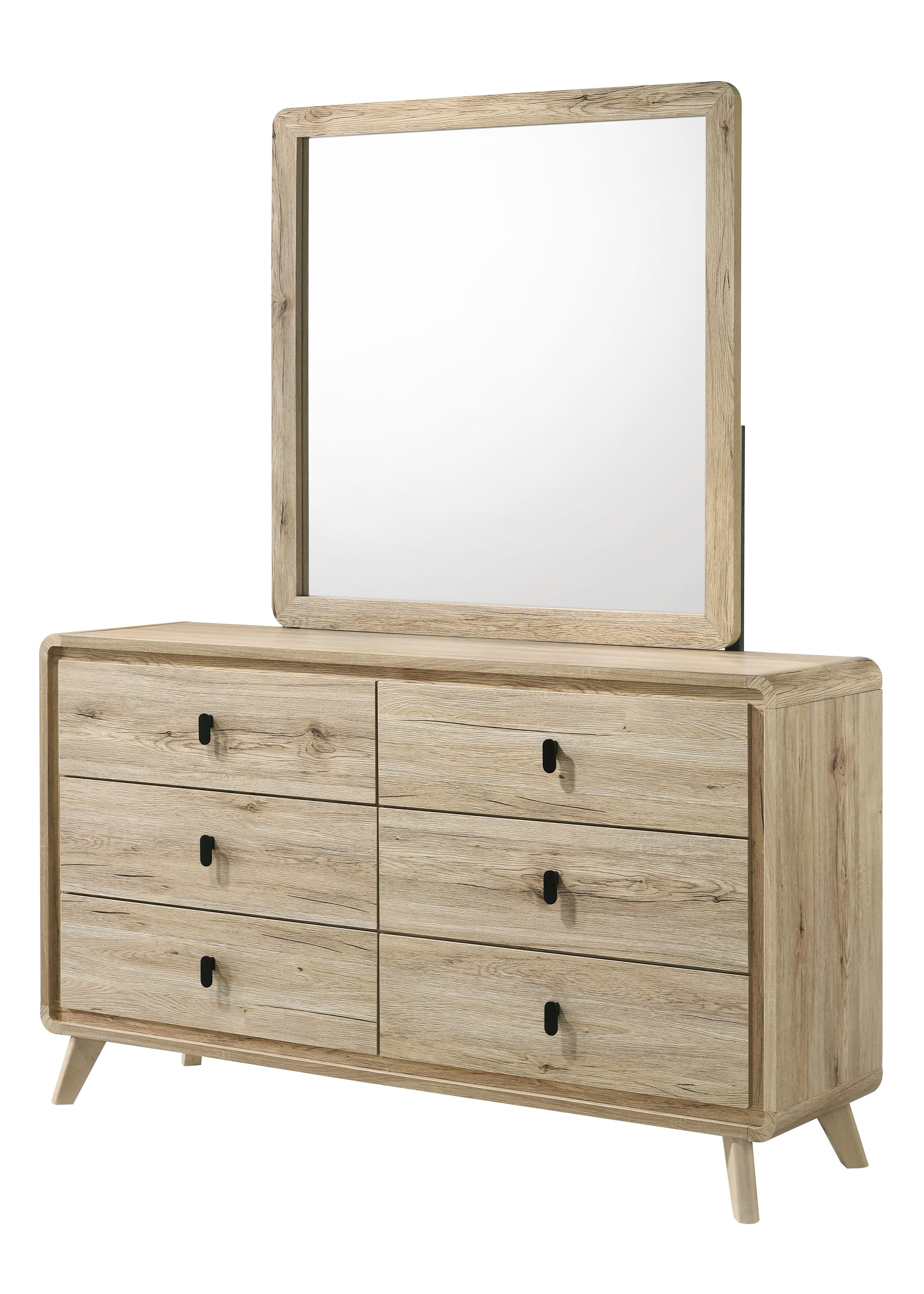 Dawson Light Wood Panel Bedroom Set