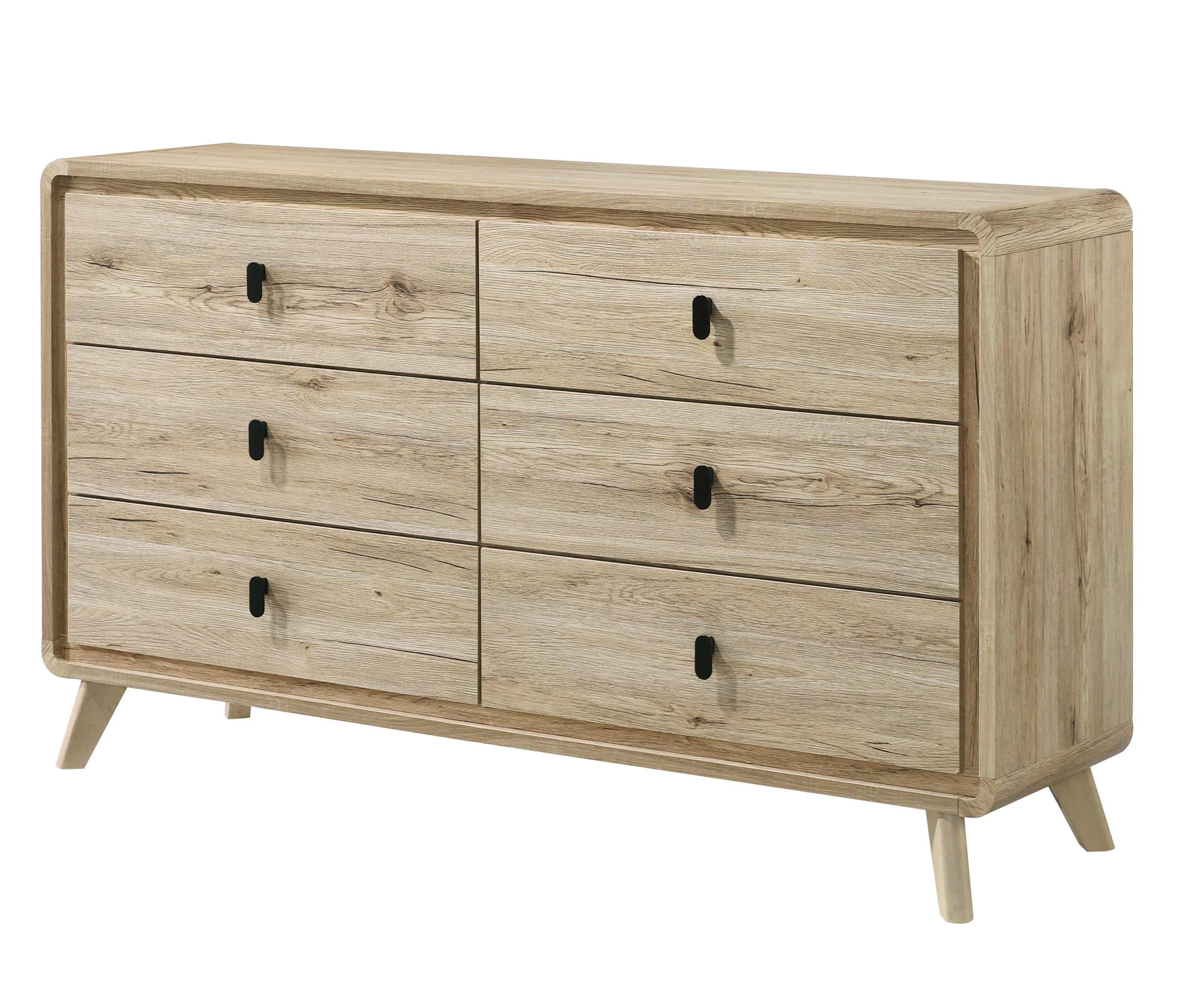 Dawson Light Wood Panel Bedroom Set