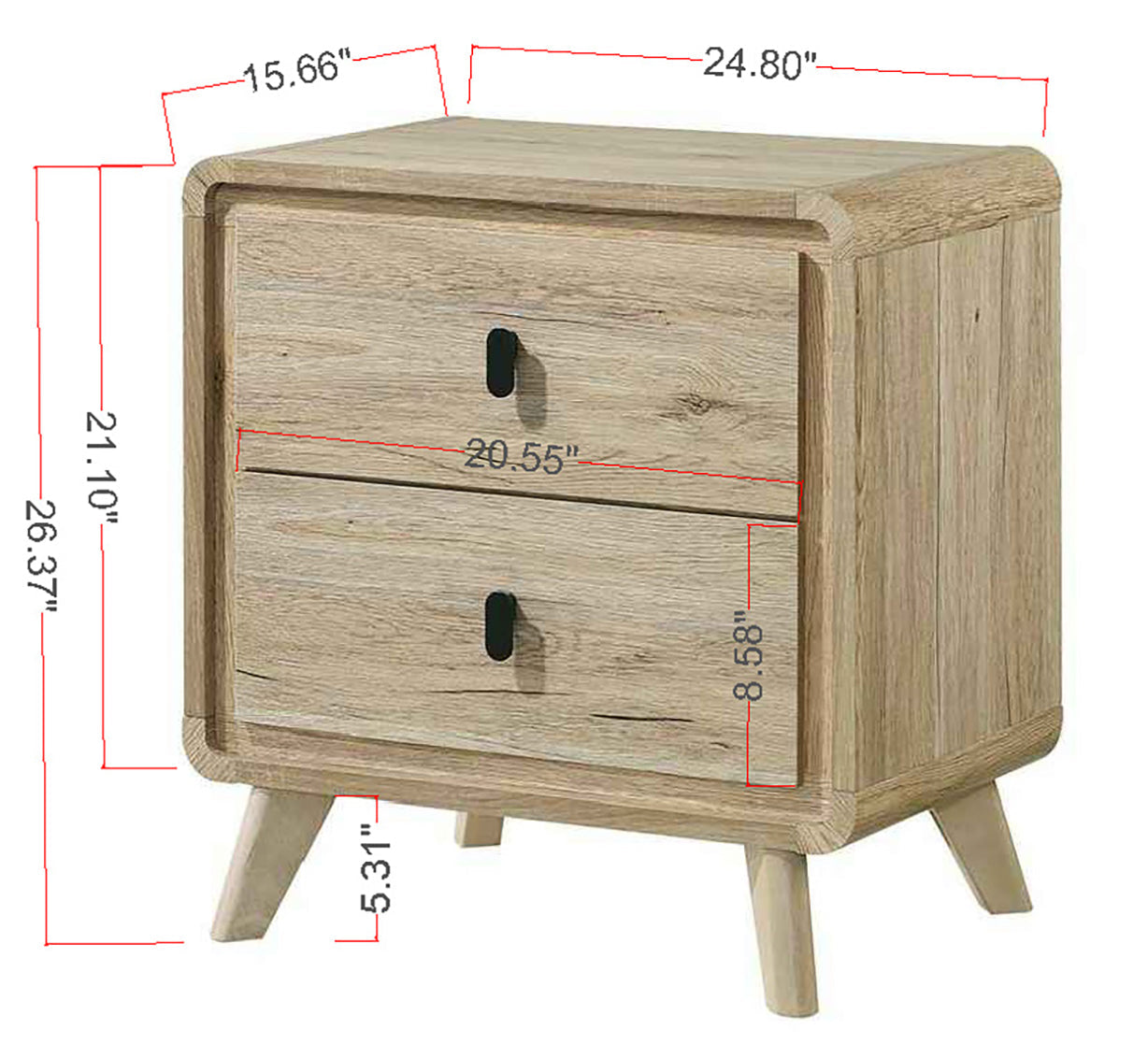 Dawson Light Wood Nightstand