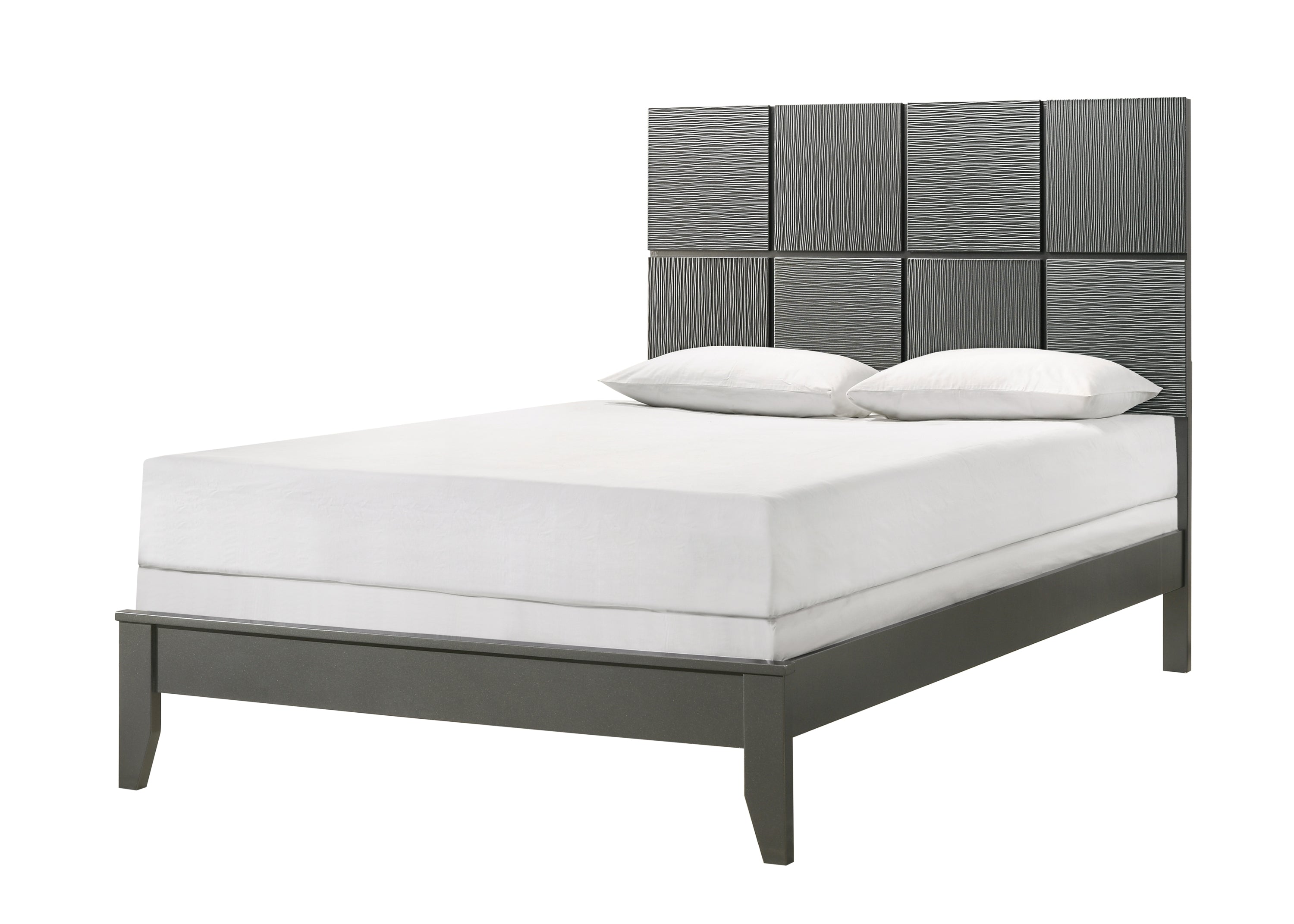 Denker Gunmetal Panel Bedroom Set