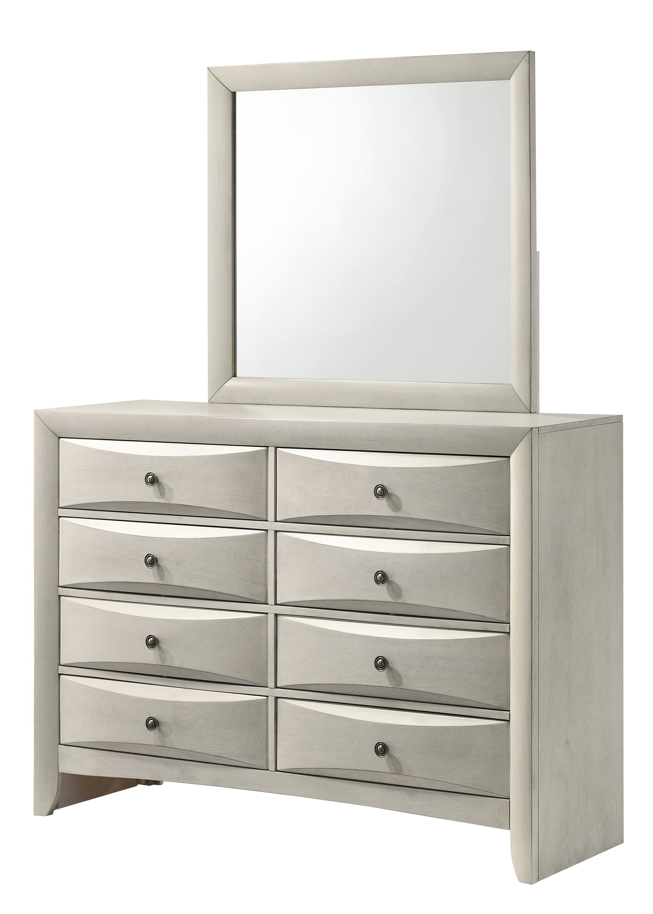 Emily White Storage Platform Bedroom Set