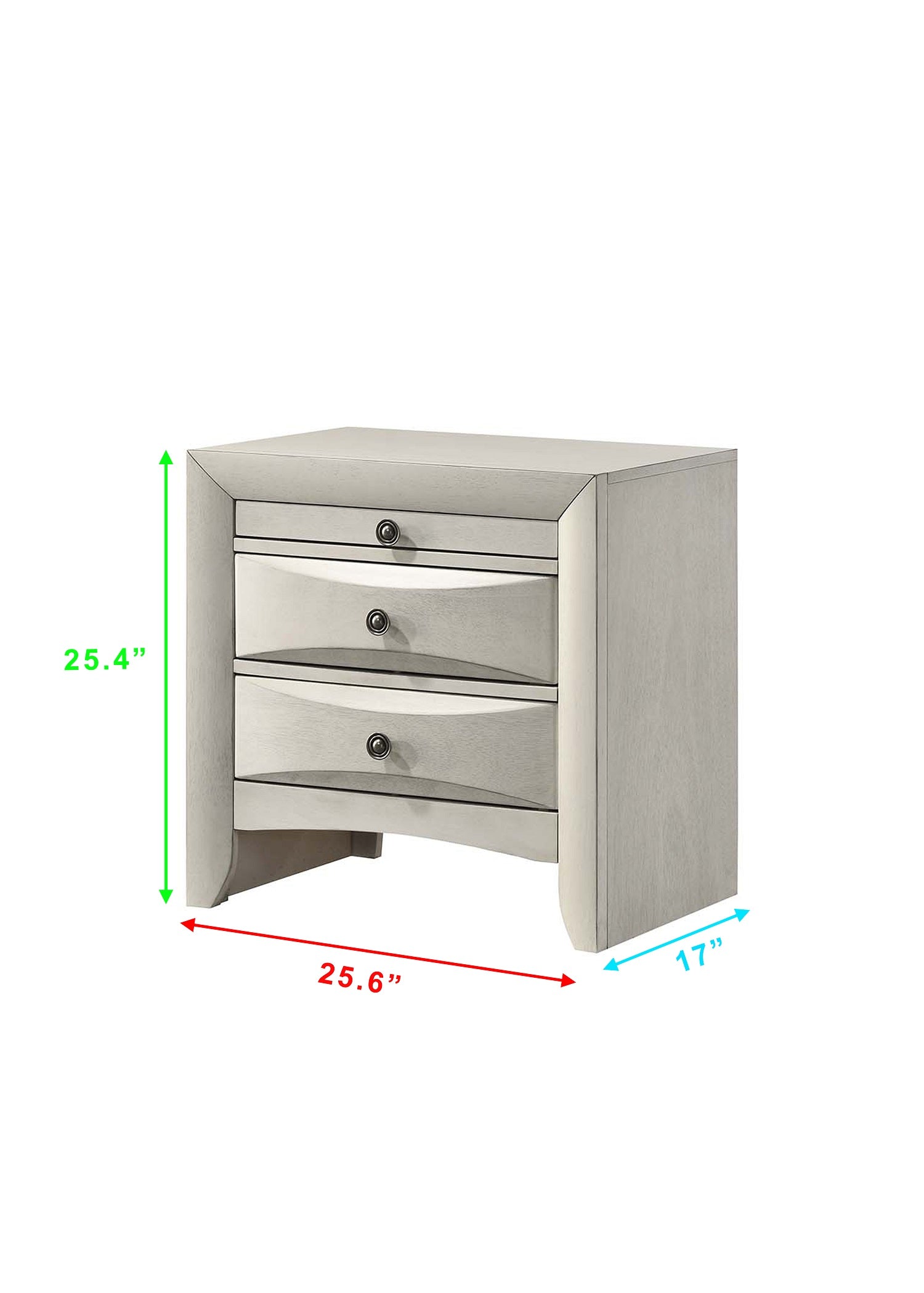 Emily White Storage Platform Bedroom Set