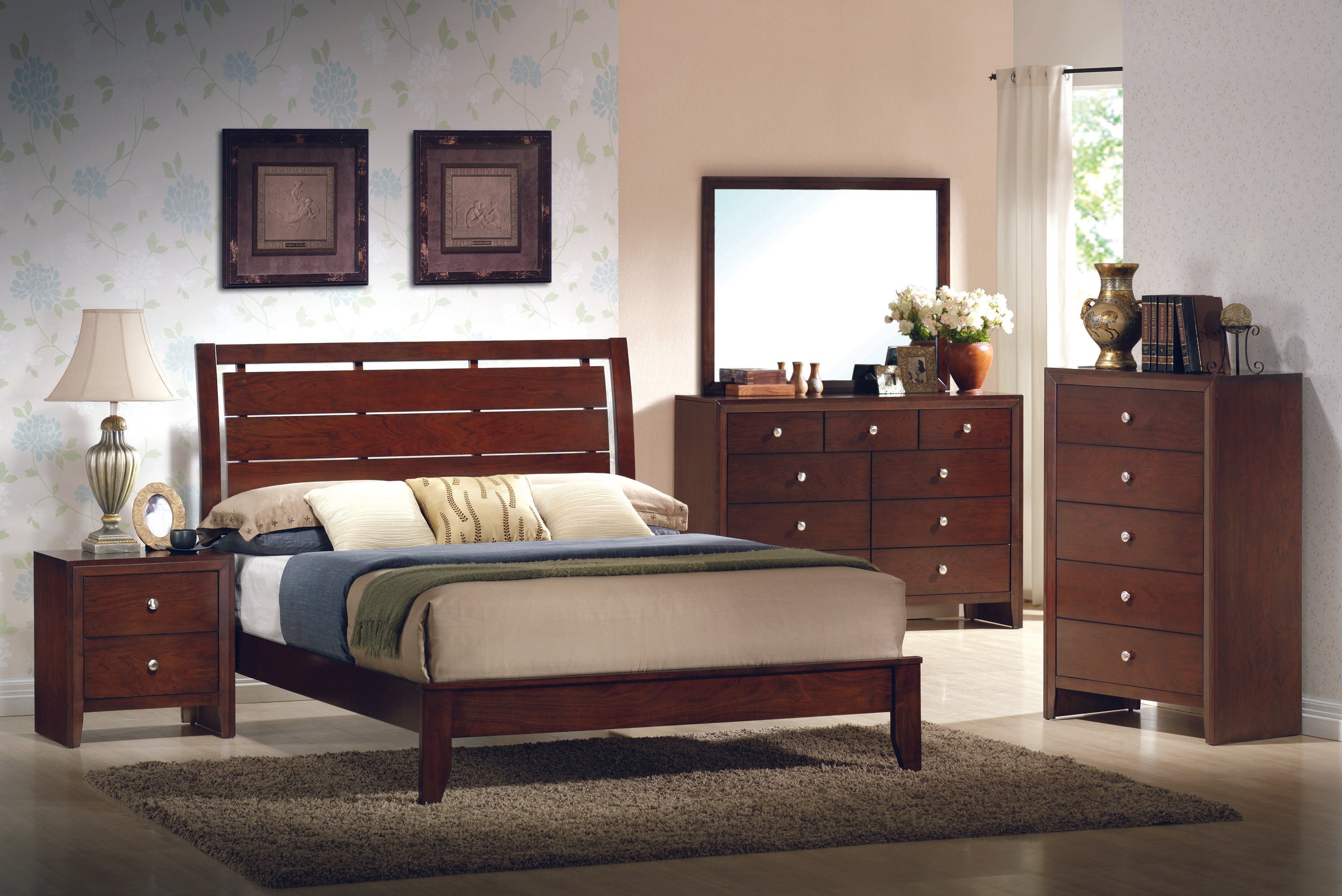 Evan Cherry Bedroom Mirror (Mirror Only)