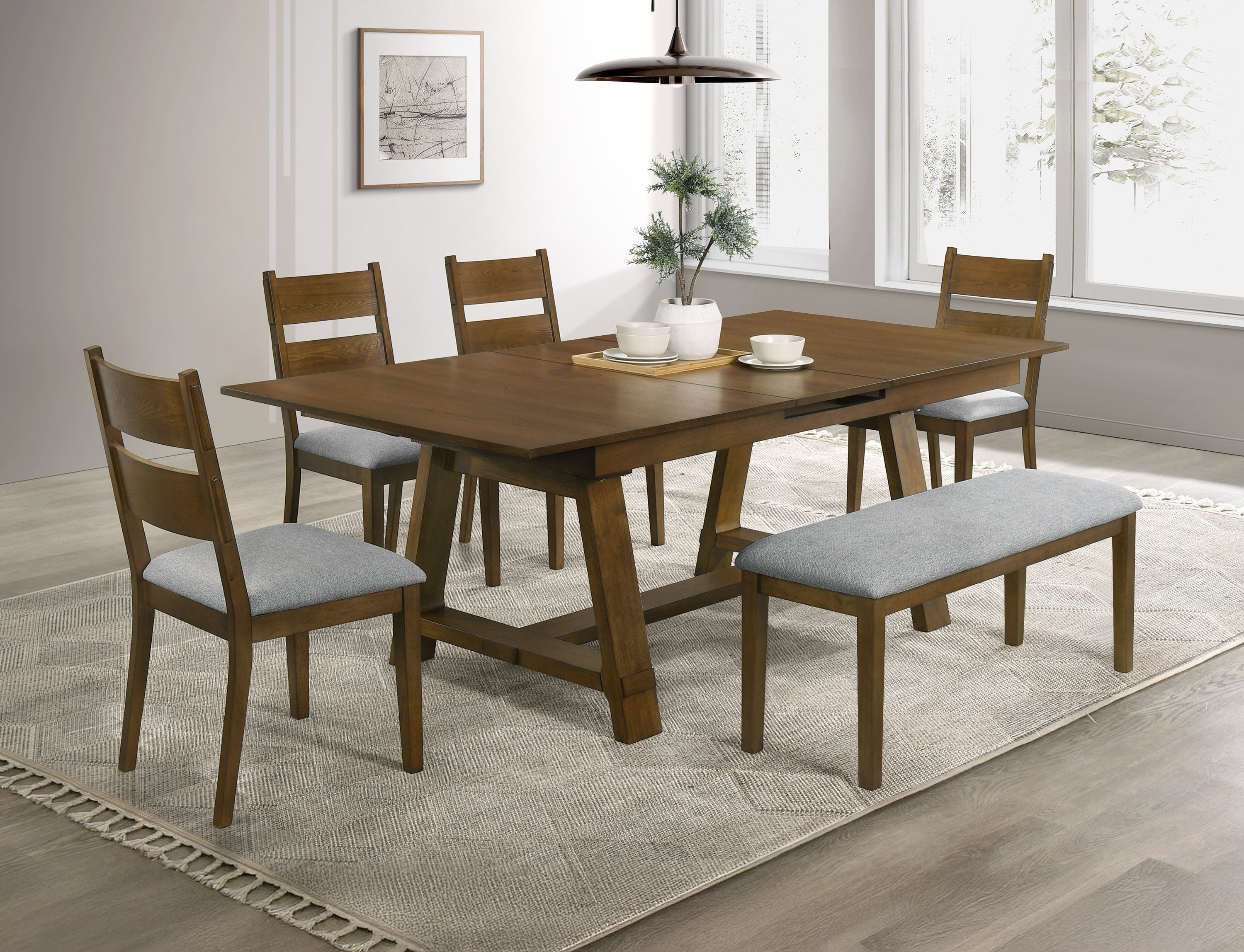 Everly Brown Bench