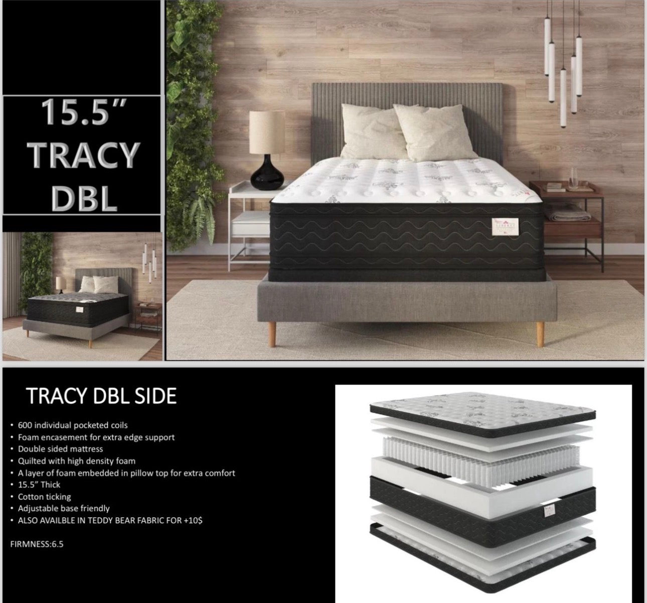 Tracy double sided mattress