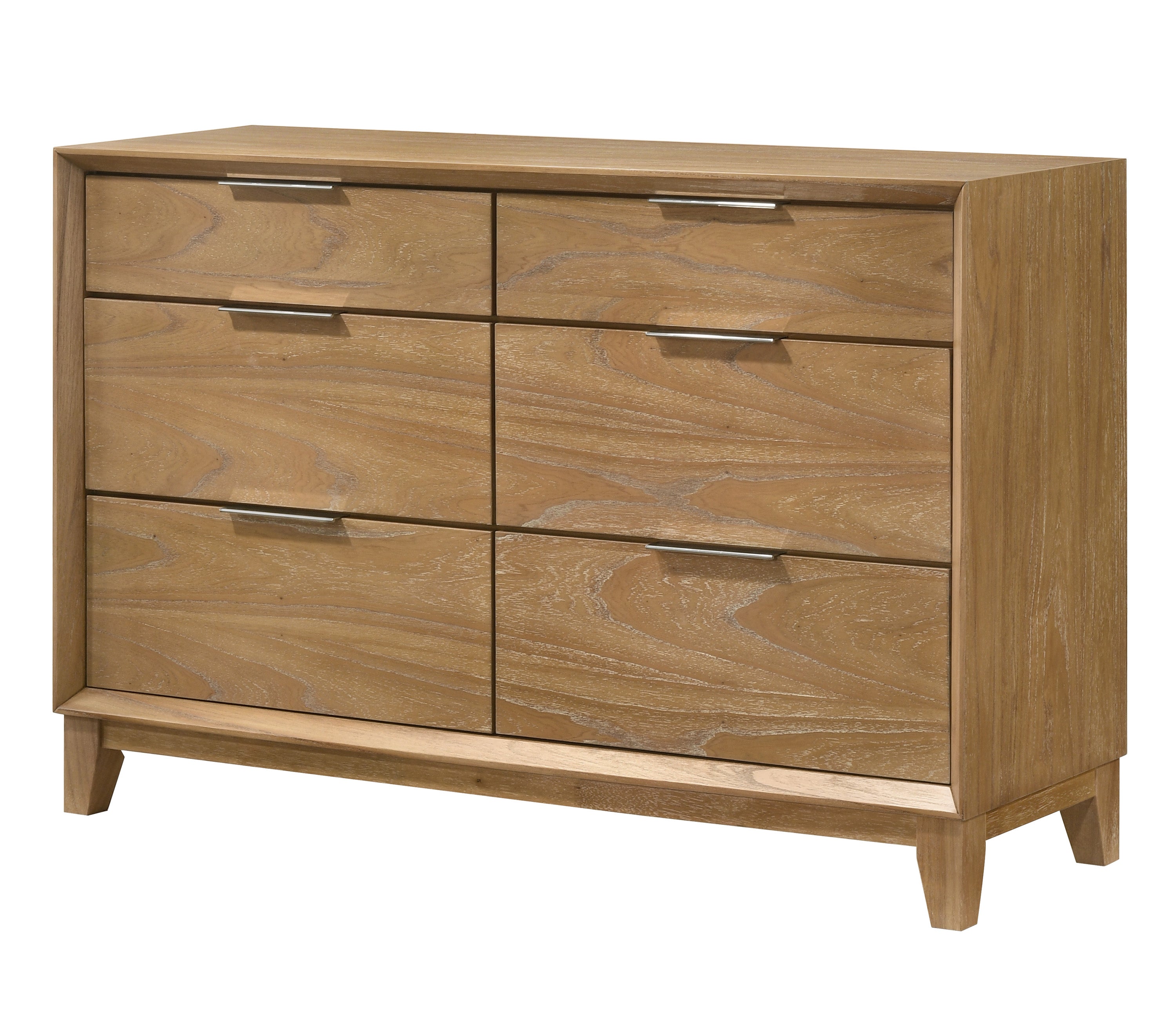 Florian Natural Wood Upholstered Storage Bedroom Set