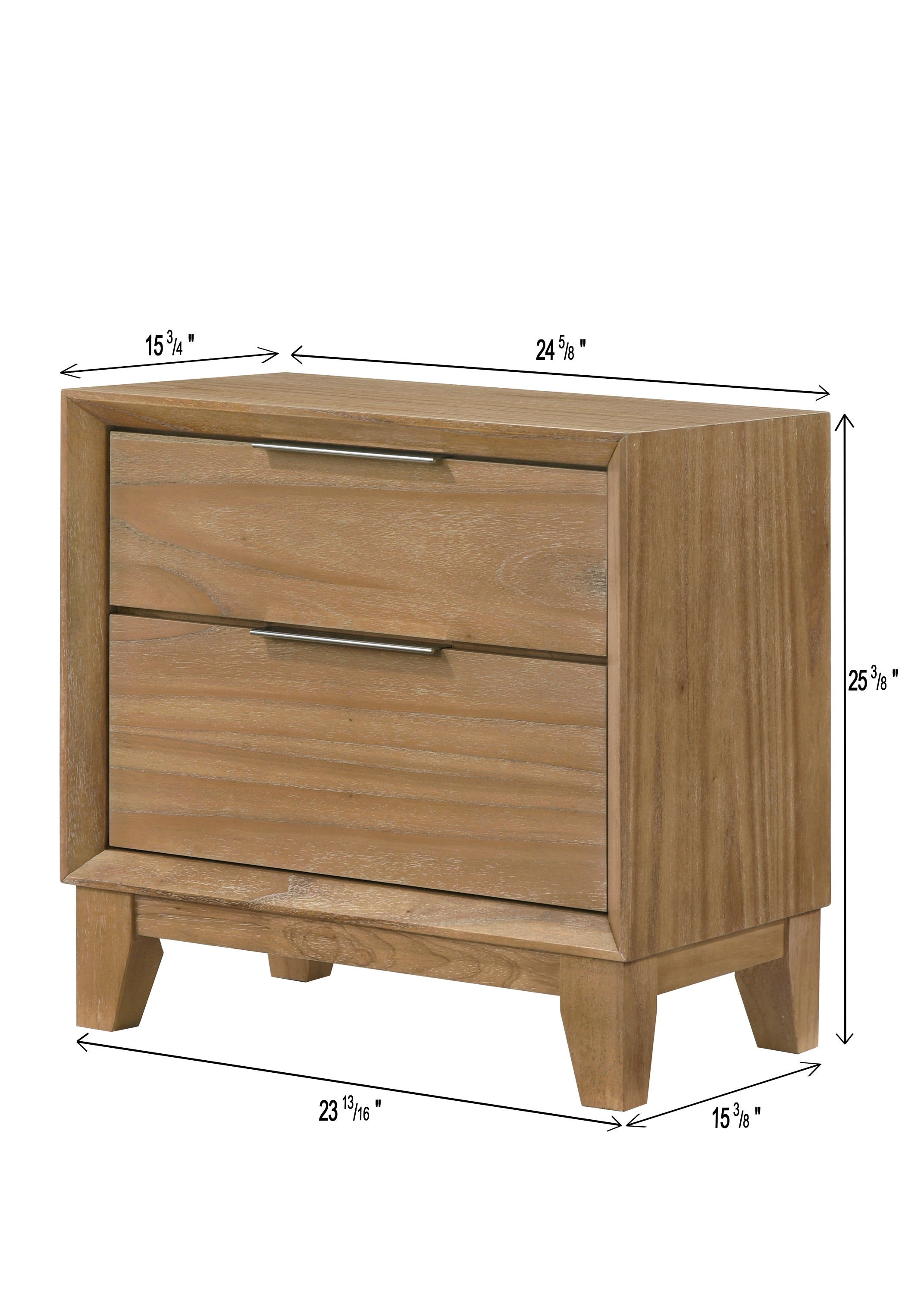Florian Natural Wood Nightstand