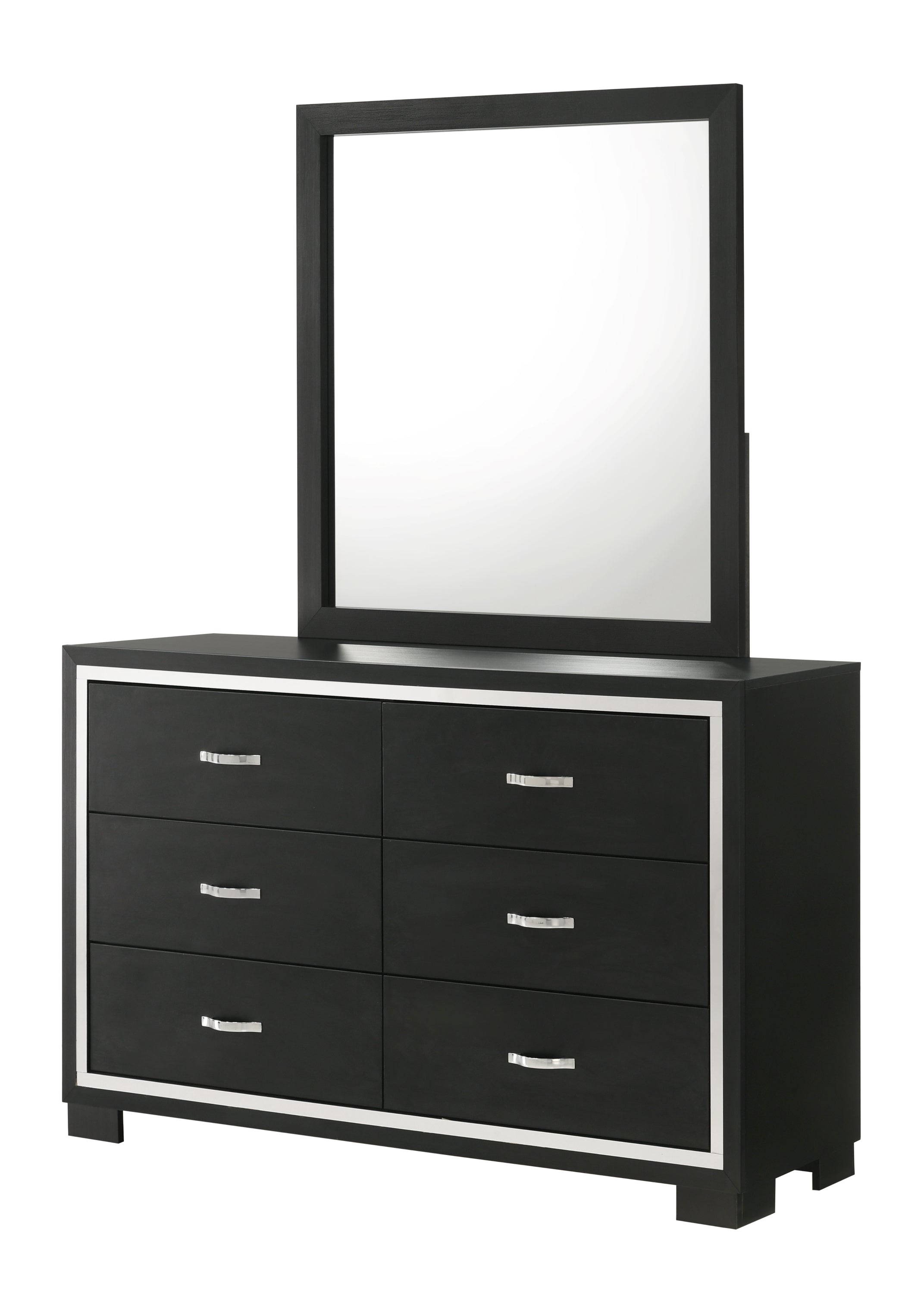 Gennro Black Dresser Mirror (Mirror Only)