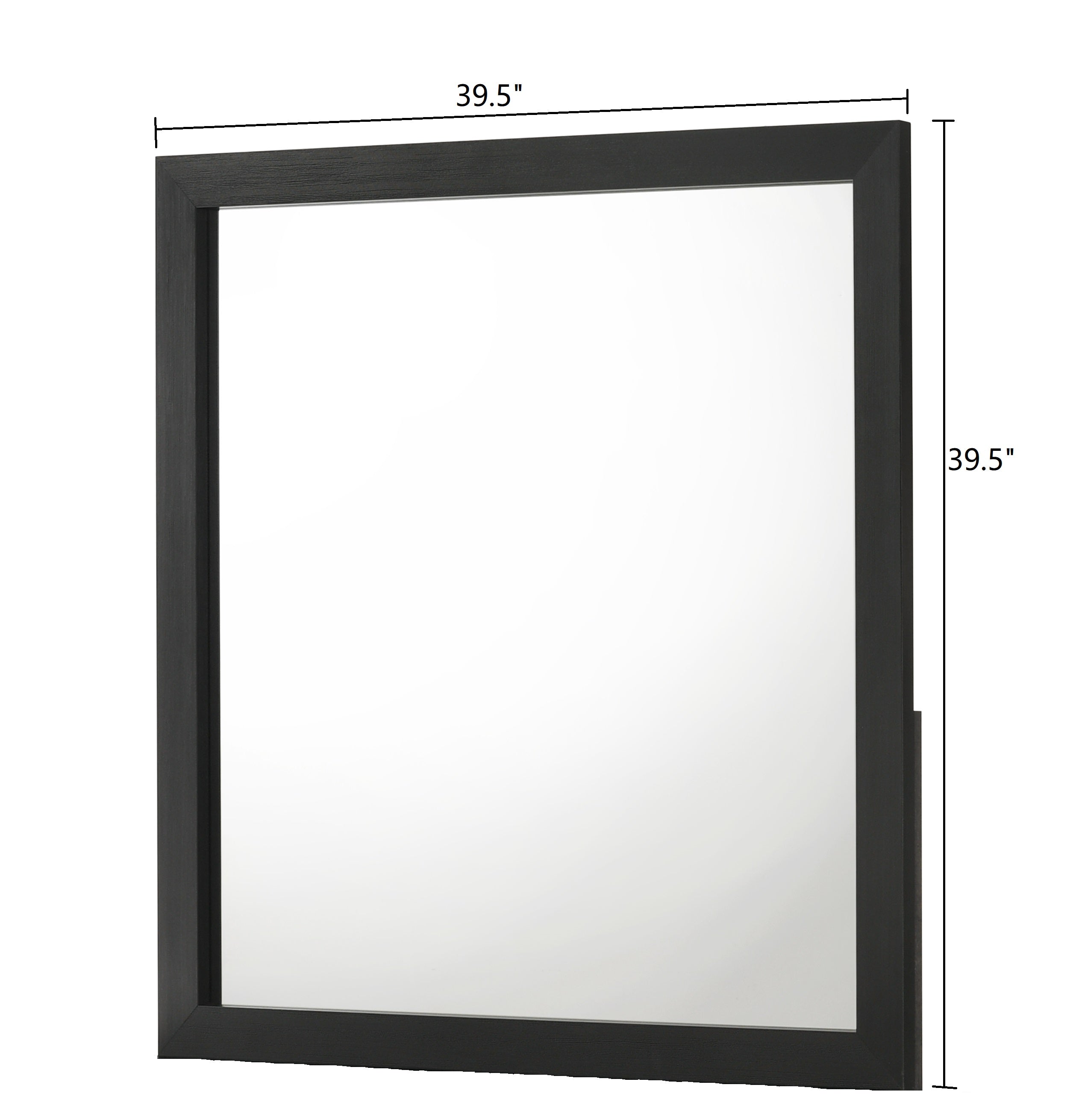 Gennro Black Dresser Mirror (Mirror Only)