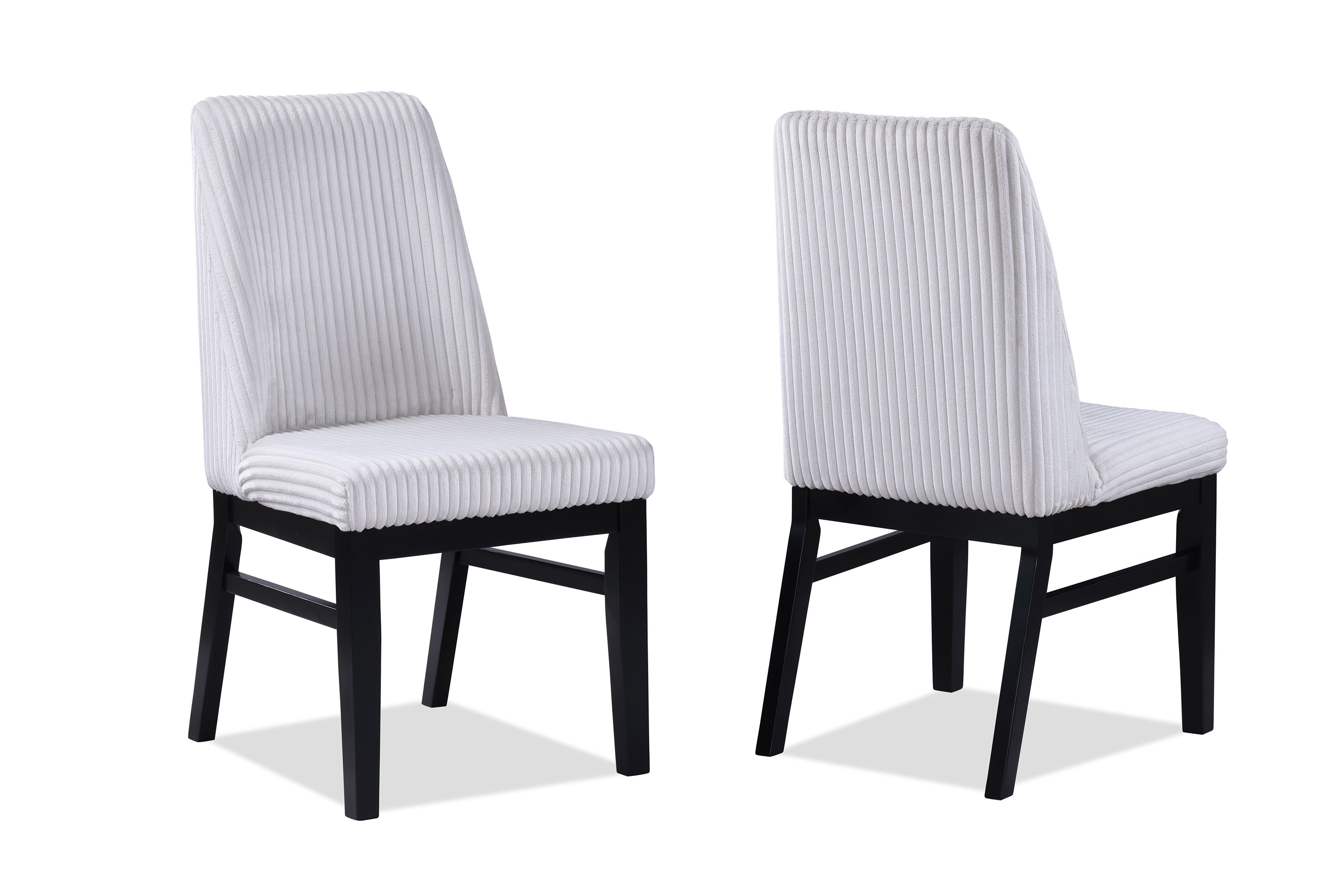 Hadley Black/White Dining Side Chair, Set of 2