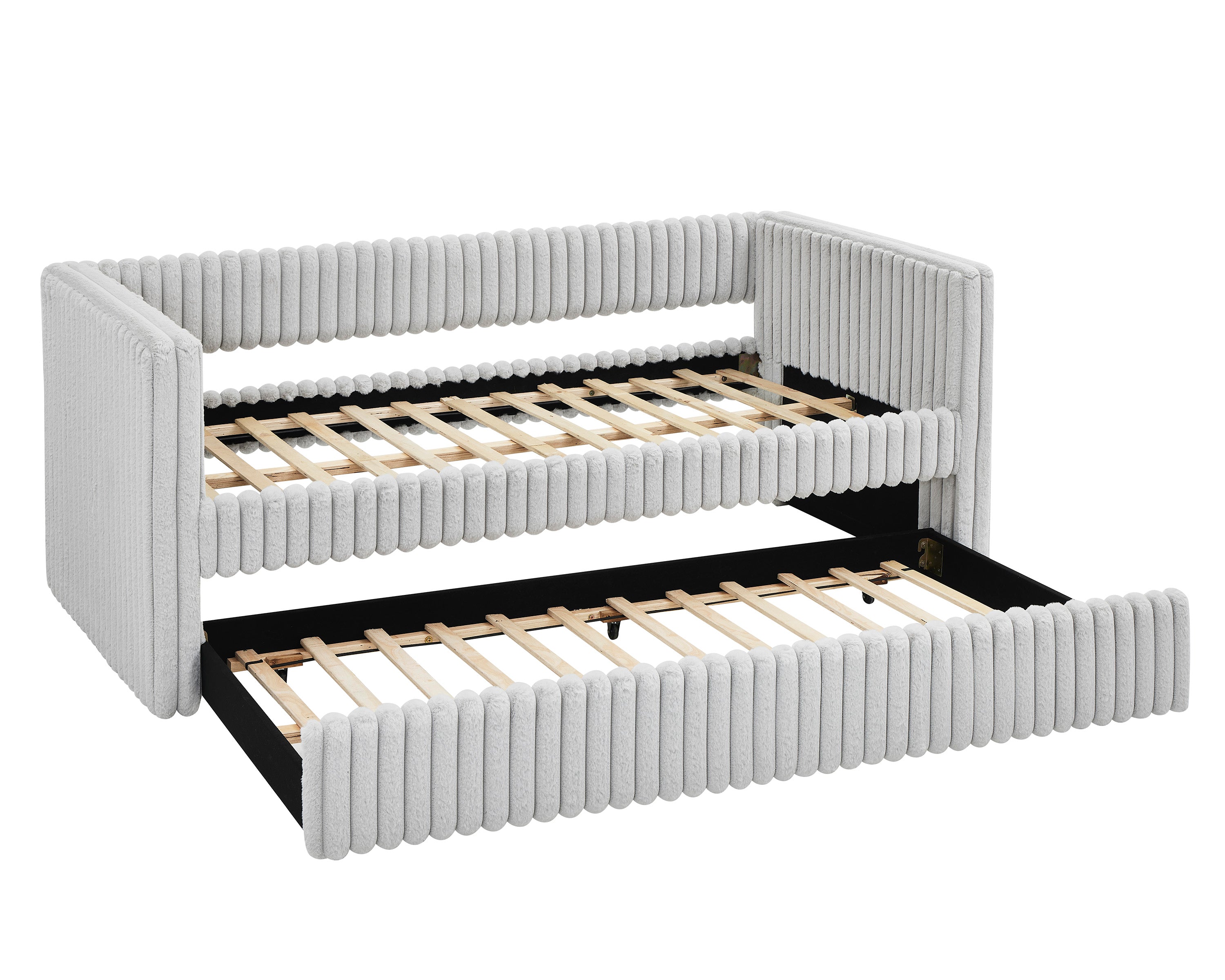 Hailey Light Gray Daybed with Trundle