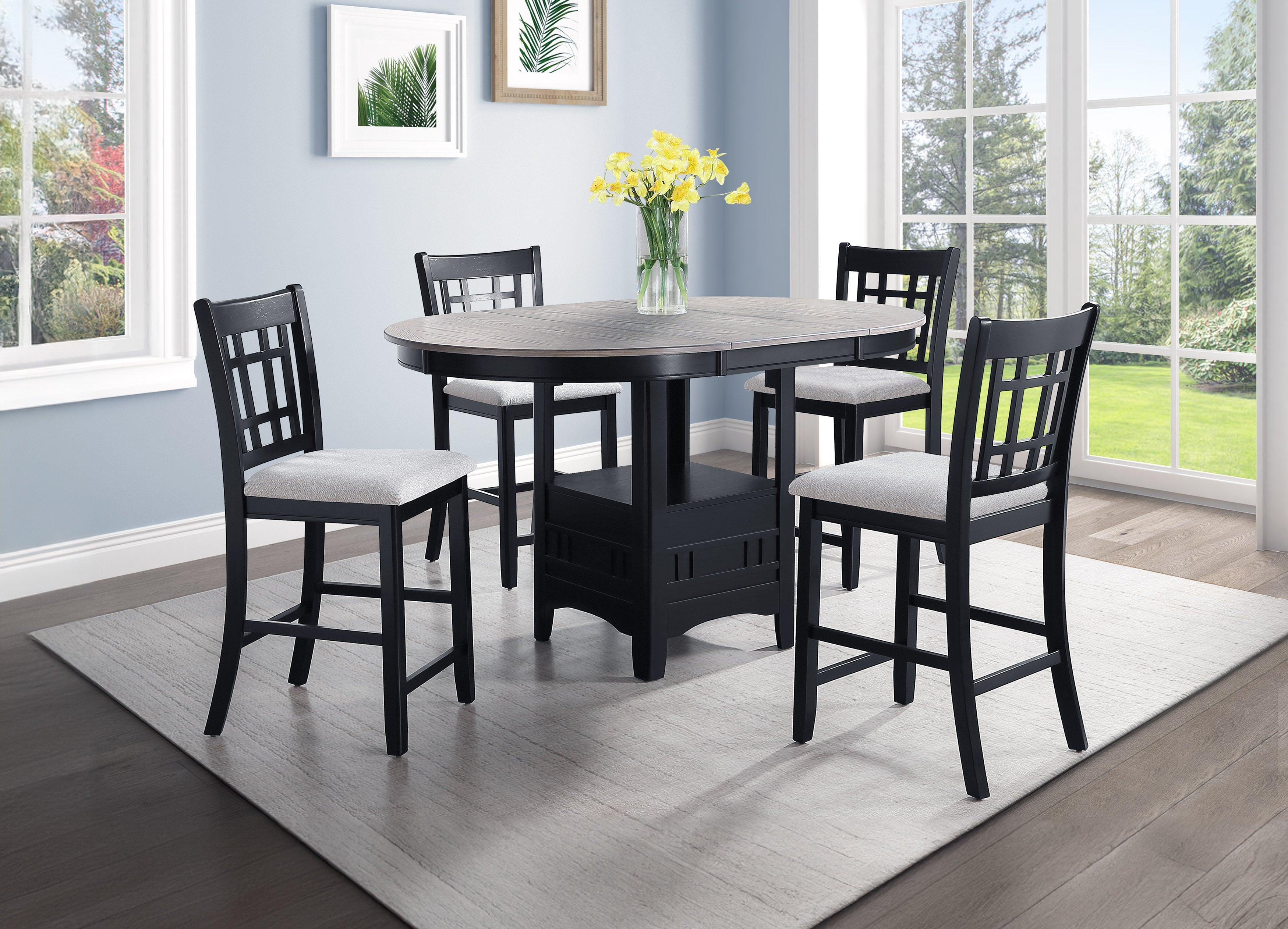 Hartwell Light Gray Counter Height Dining Chair, Set of 2